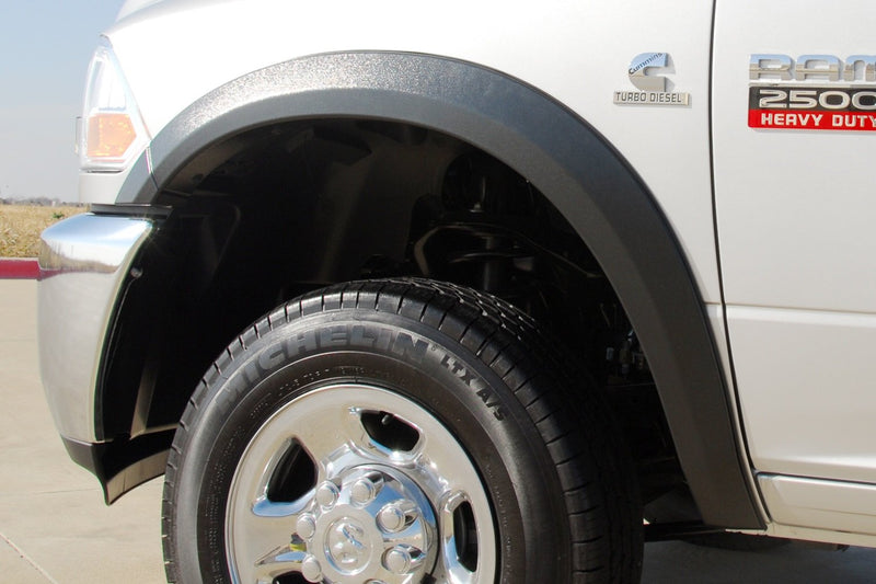 Lund SX205TA Elite Series RealTruck Black Sport Style Textured Front Fender Flare - 2 Piece