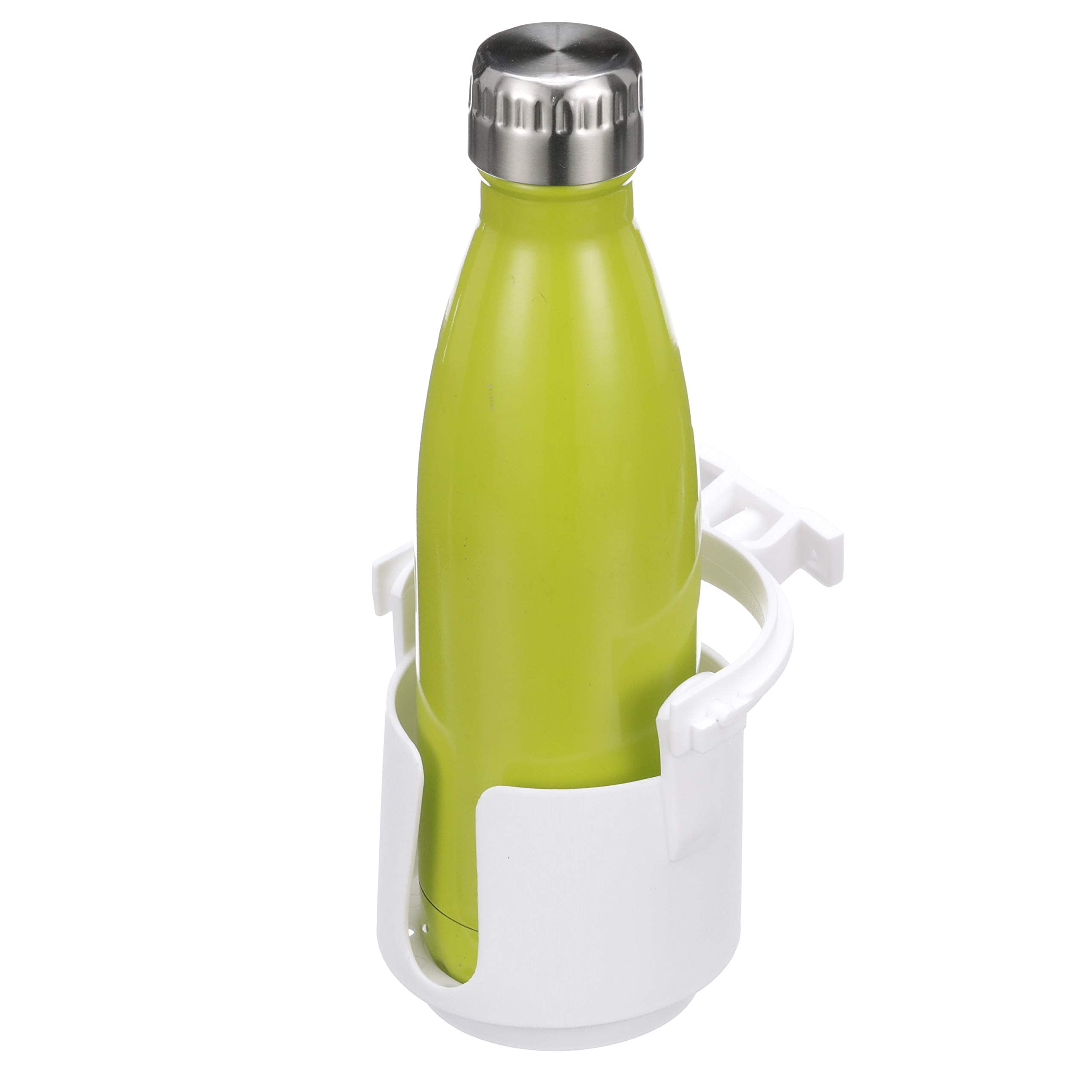 Gimballed Drink Holder Attwood 11631-4 Molded Plastic, Slot for Coffee Mug Handle, Self-Draining, 4 Inches H x 4 3/8 Inches W