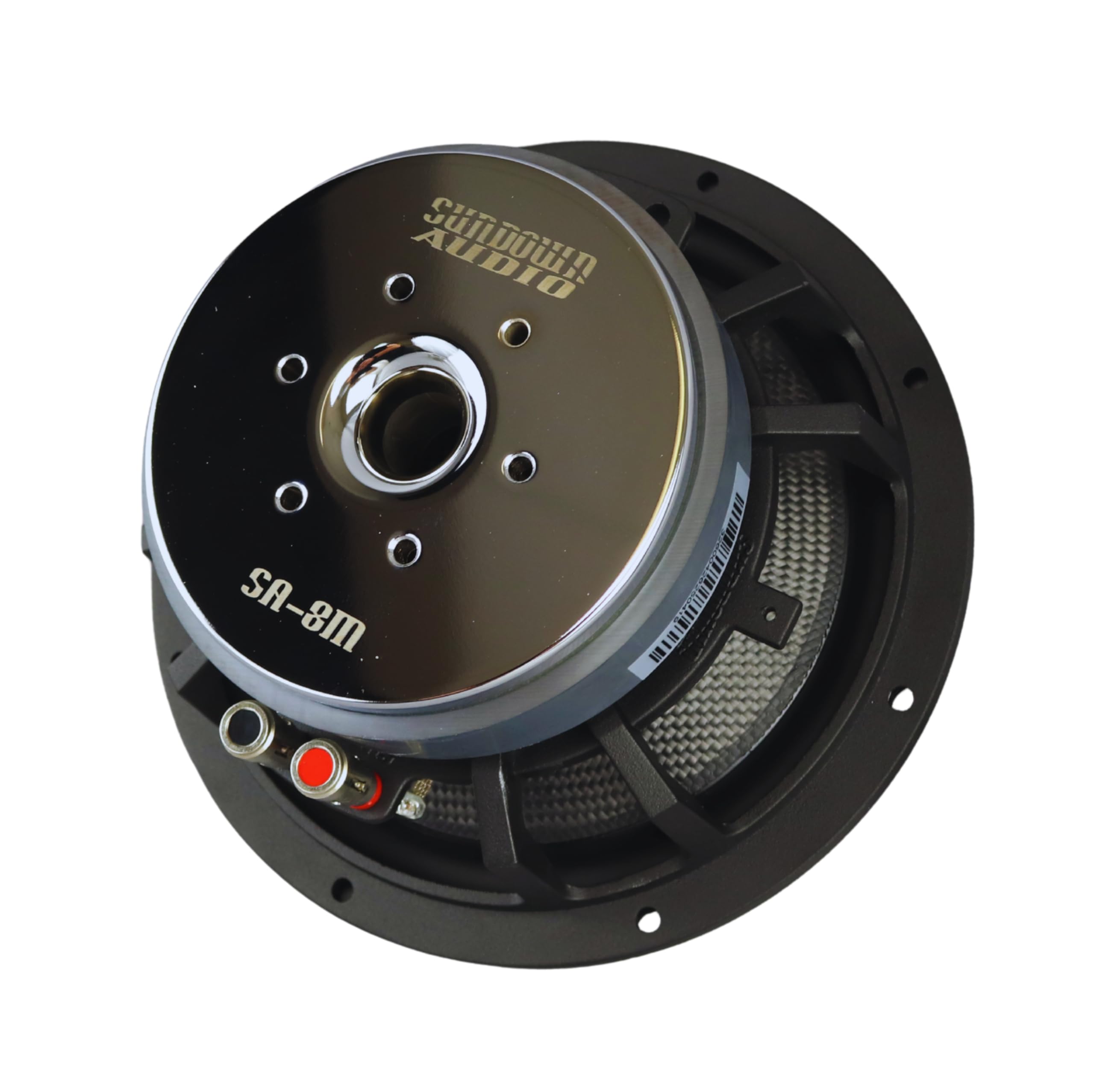 SA-Series 8-inch SA-8M Full Range Car Audio Speakers (Pair) – 30W RMS, Deep Low-End Extension, Coated Paper Cone, Slim 1.91" Depth, Easy Mount, Includes Metal Grille
