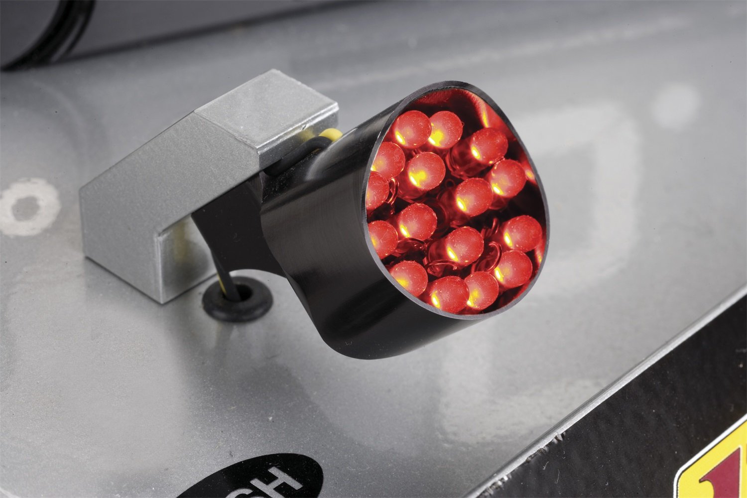 Black Lokar Billet Safety LED Taillight 1110157