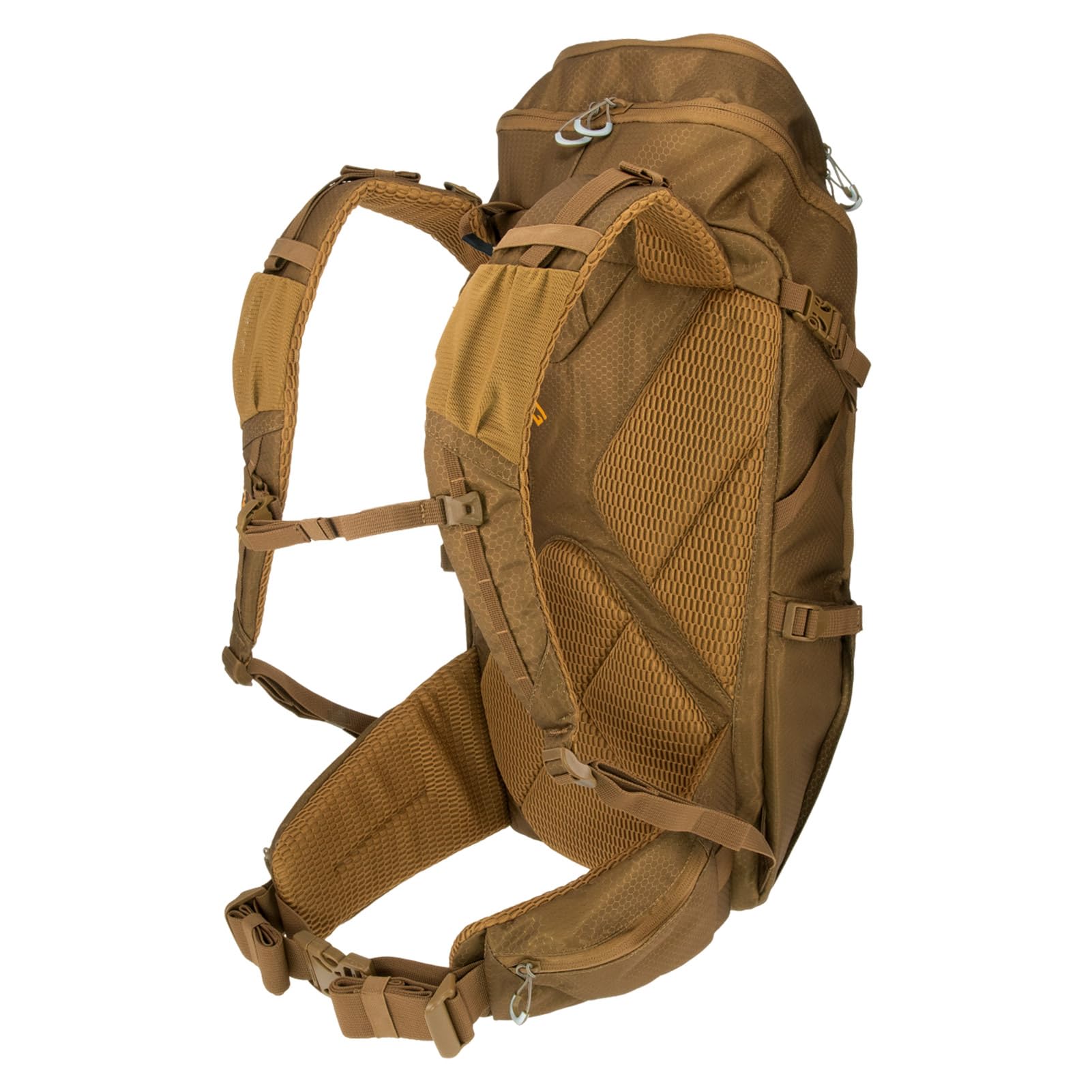 Whitetail Day Pack TENZING 2300, Buckskin Tan, Rugged Durable Camo Hunting Backpack with 4 Compartments & 13 Organizational Pockets, Hydration Bladder Compatible