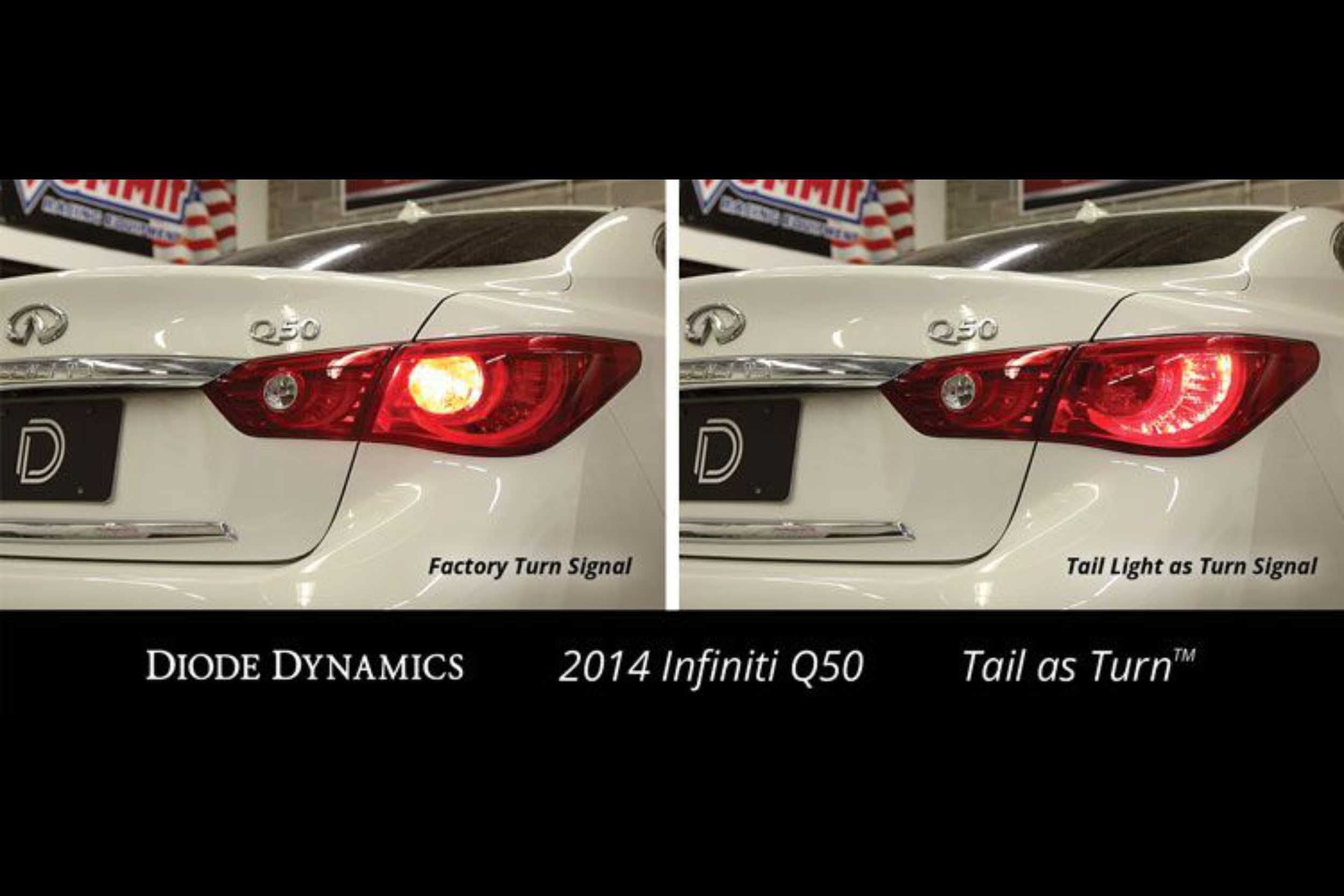 Q50 Sedan Tail as Turn Module Diode Dynamics Pair