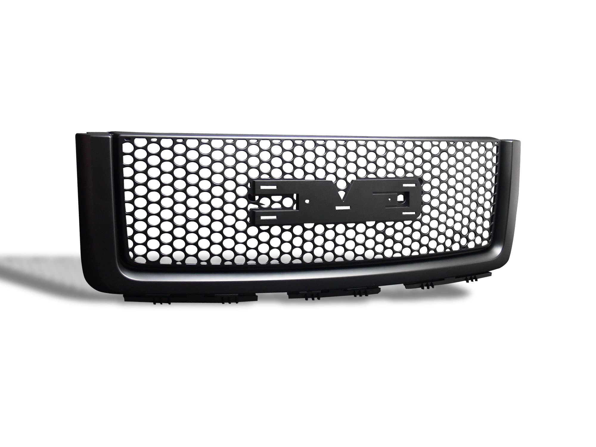 Denali Round Mesh Front Hood Grille Bumper Guard Armordillo USA 7148642 - Gloss Black Fits 2007-2013 GMC Sierra 1500