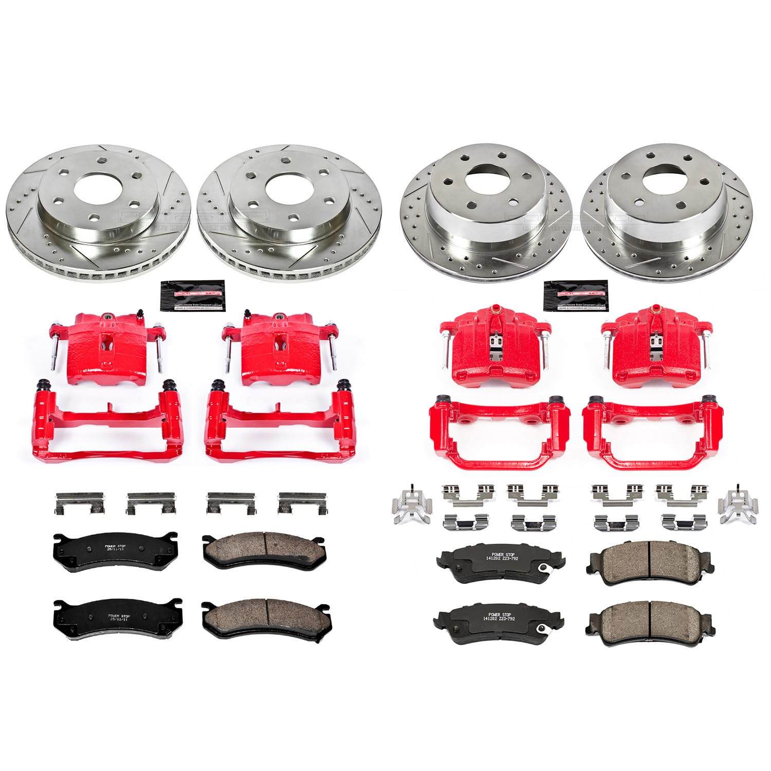 Power Stop Performance Brake Kit KC2010A with Caliper For Chevy Silverado 1500 Sierra 1500 Yukon XL 1500