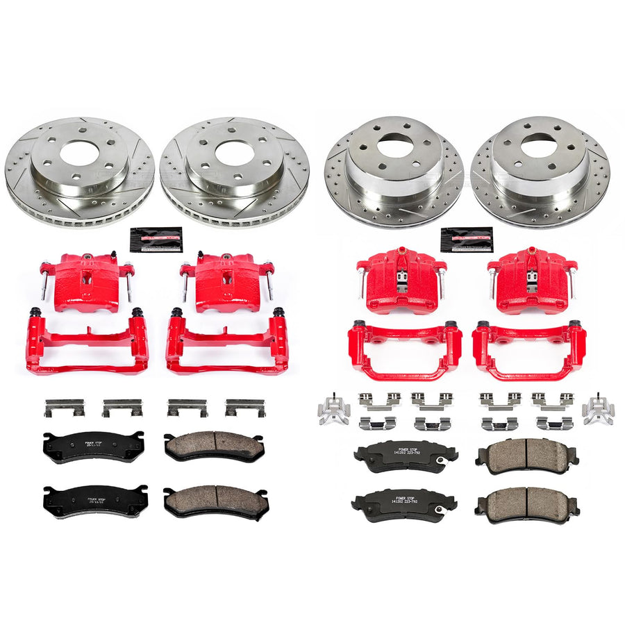 Power Stop Performance Brake Kit KC2010A with Caliper For Chevy Silverado 1500 Sierra 1500 Yukon XL 1500