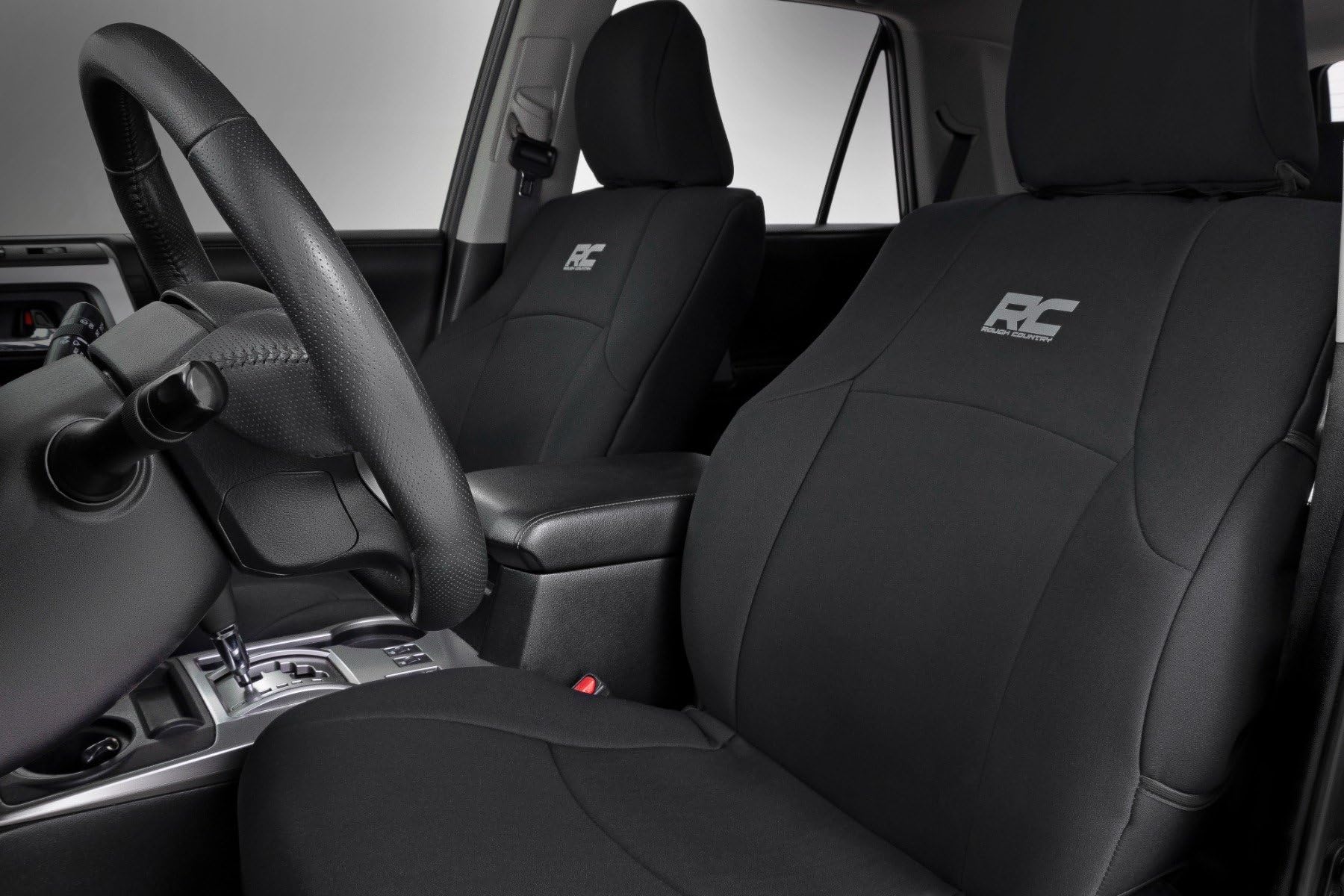 Rough Country Front Seat Covers Neoprene for Toyota 4Runner (2011-2024) - Waterproof & UV Resistant, Foam Padded, Front & Rear Seat Cover Set