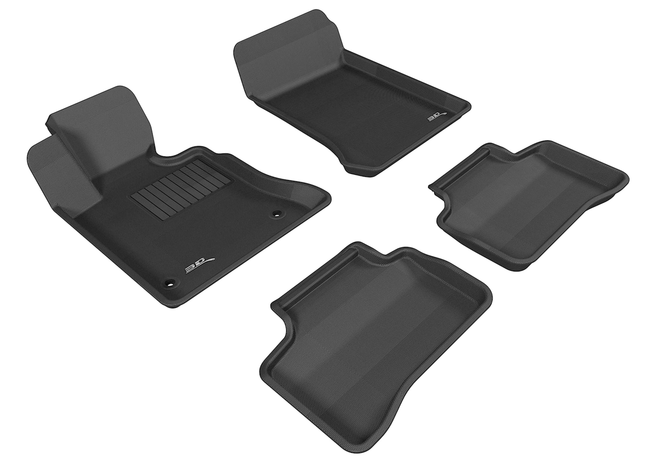 Kagu 3D MAXpider Custom Fit Floor Mat (Black) Compatible with Mercedes-Benz GLK 350 (X204) 2010-2012 - R1 R2
