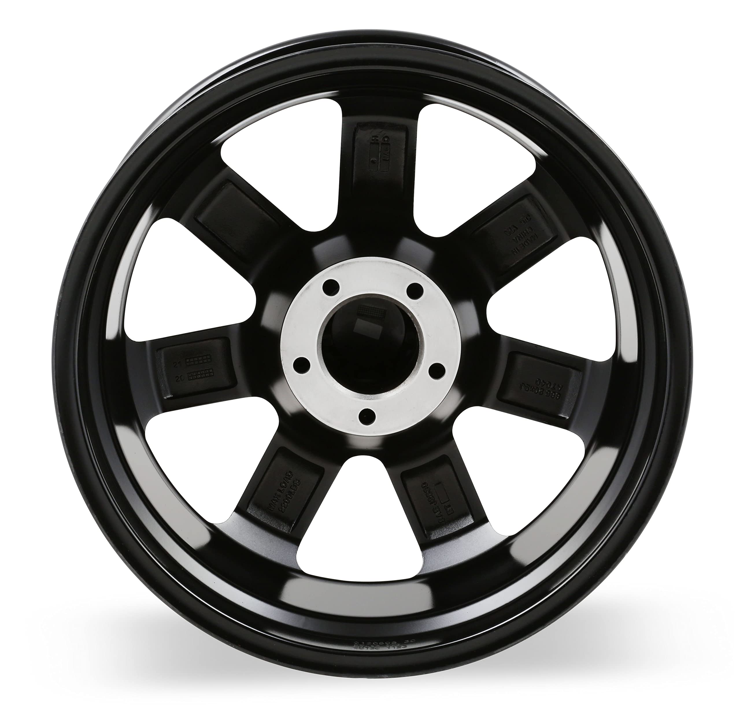 885 Series REV Wheels 885M-2907312 - 20x9-4.53 bs - 5x5/5x127 -Black/Machine Lip
