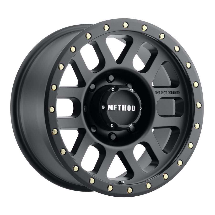 309 Method Race Wheels Grid Matte Black 17x8.5" 8x6.5", 0mm offset 4.75" Backspace, MR30978580500
