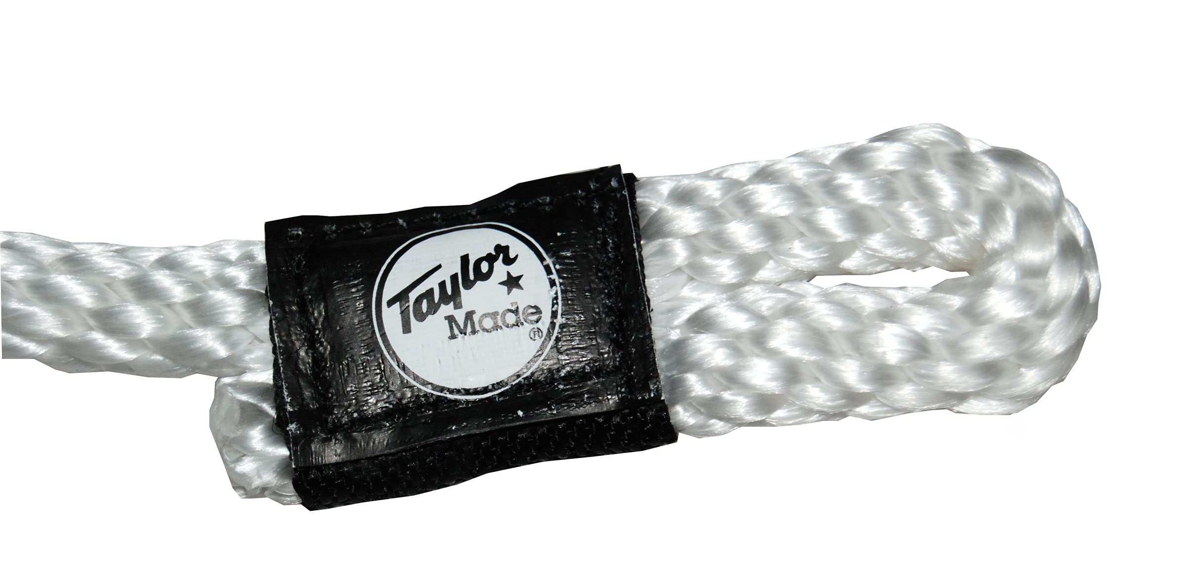 Taylor Made Fender Loc Lines Boat Fender - 2-Pack, 3/8" Diameter x 6' Long Rope, White, Braided Polypropylene, Pre-Spliced, Professionally Finished, Rot-Resistant, No Kinks - 11311