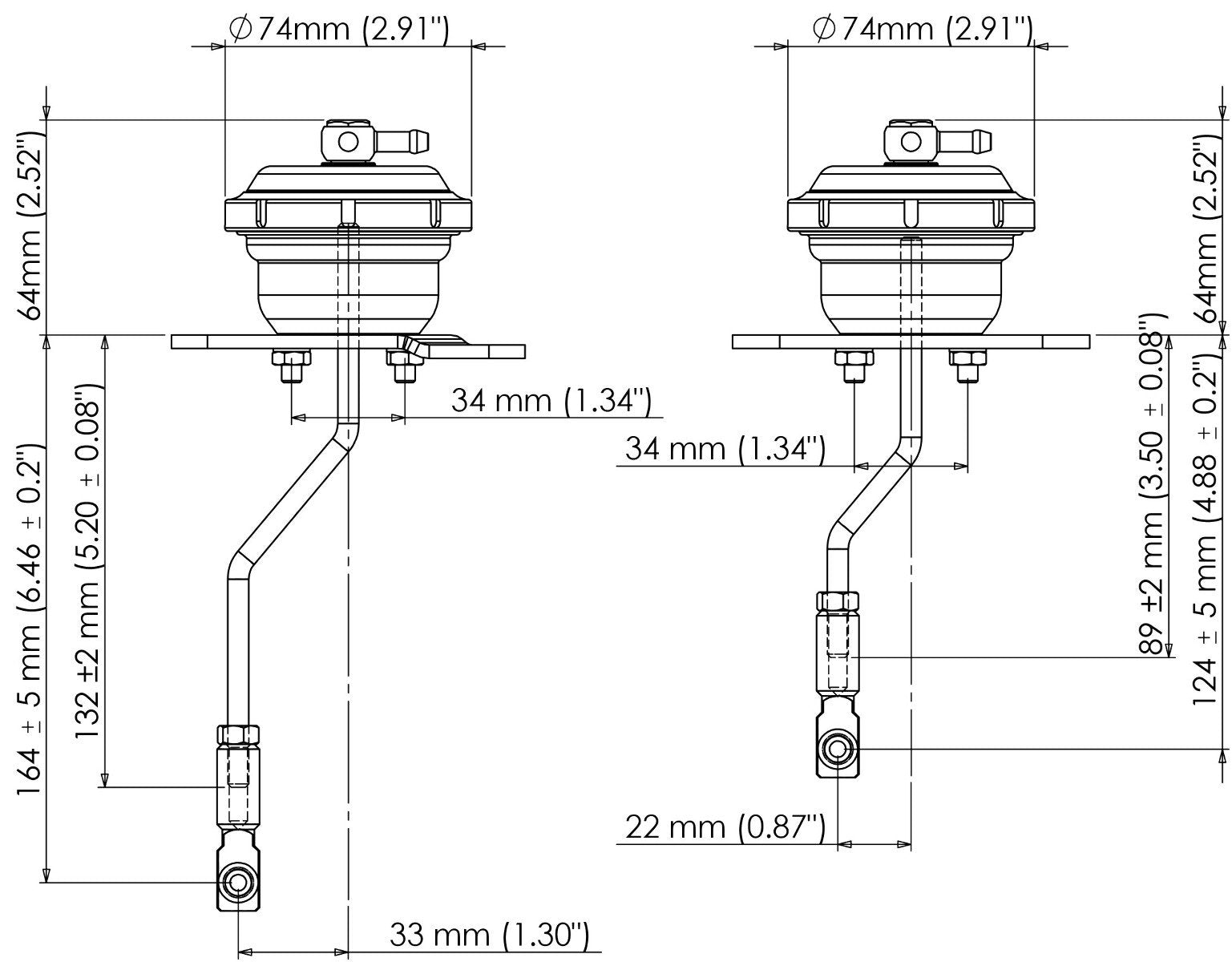 7 PSI Turbosmart (TS-0615-2072) Internal Wastegate Actuator for Nissan R35 GT-R
