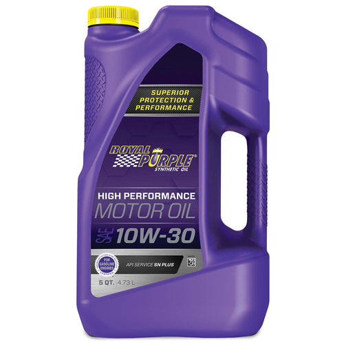 API-Licensed Royal Purple SAE 10W-30 High Performance Synthetic Motor Oil - 5 qt., Model:ROY51130