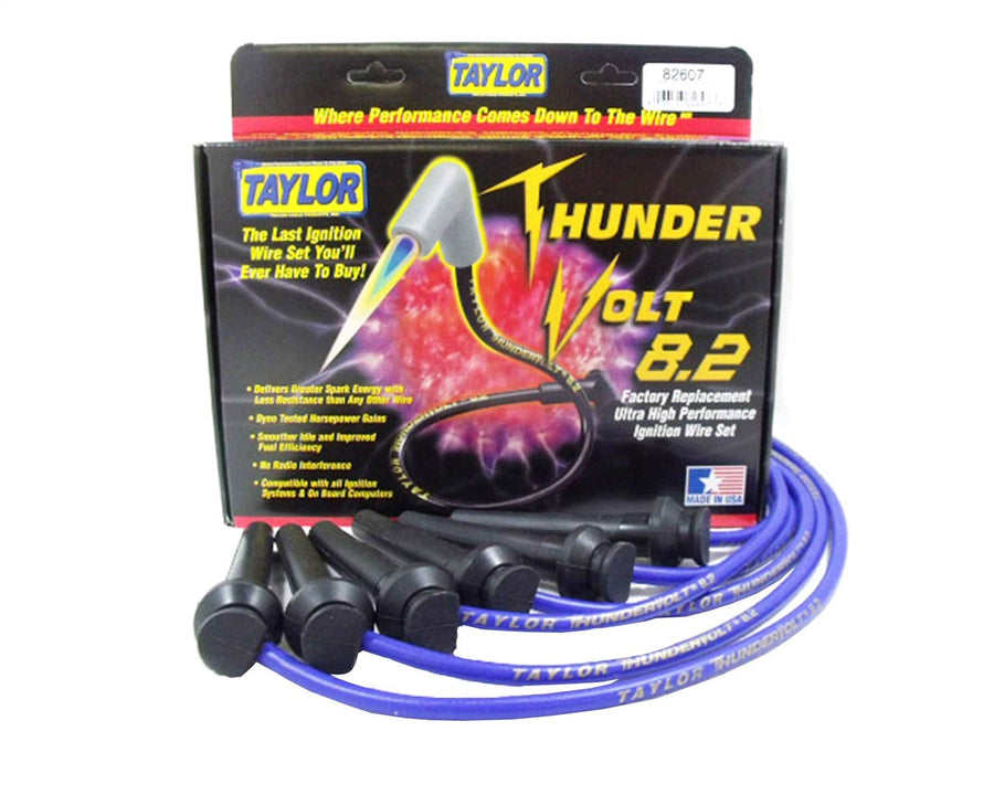 Thundervolt 8.2 Taylor Cable custom 6 cyl blue