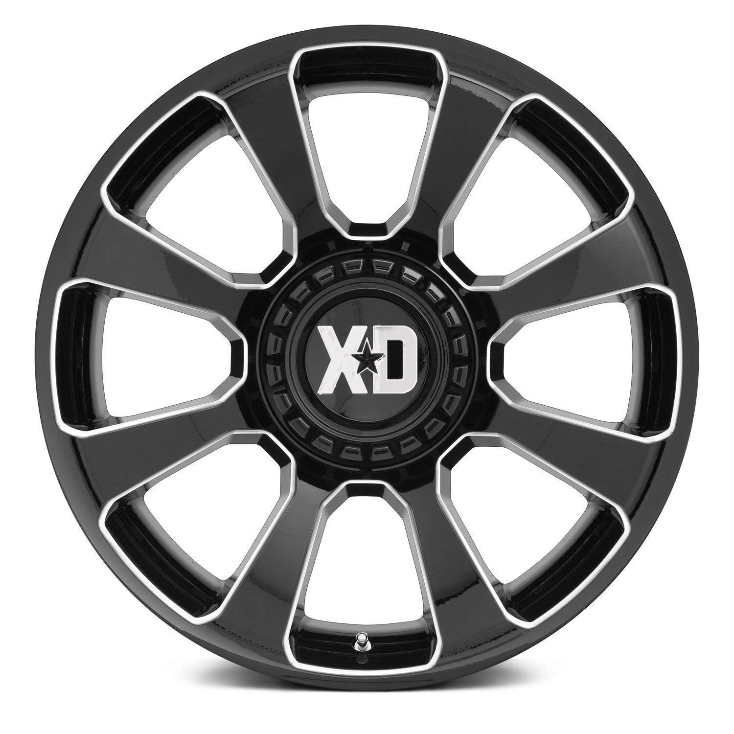 20x9 XD854 REACTOR, Bolt Pattern: 6x135/5.5, Offset: 0, GLOSS BLACK MILLED, set of 1