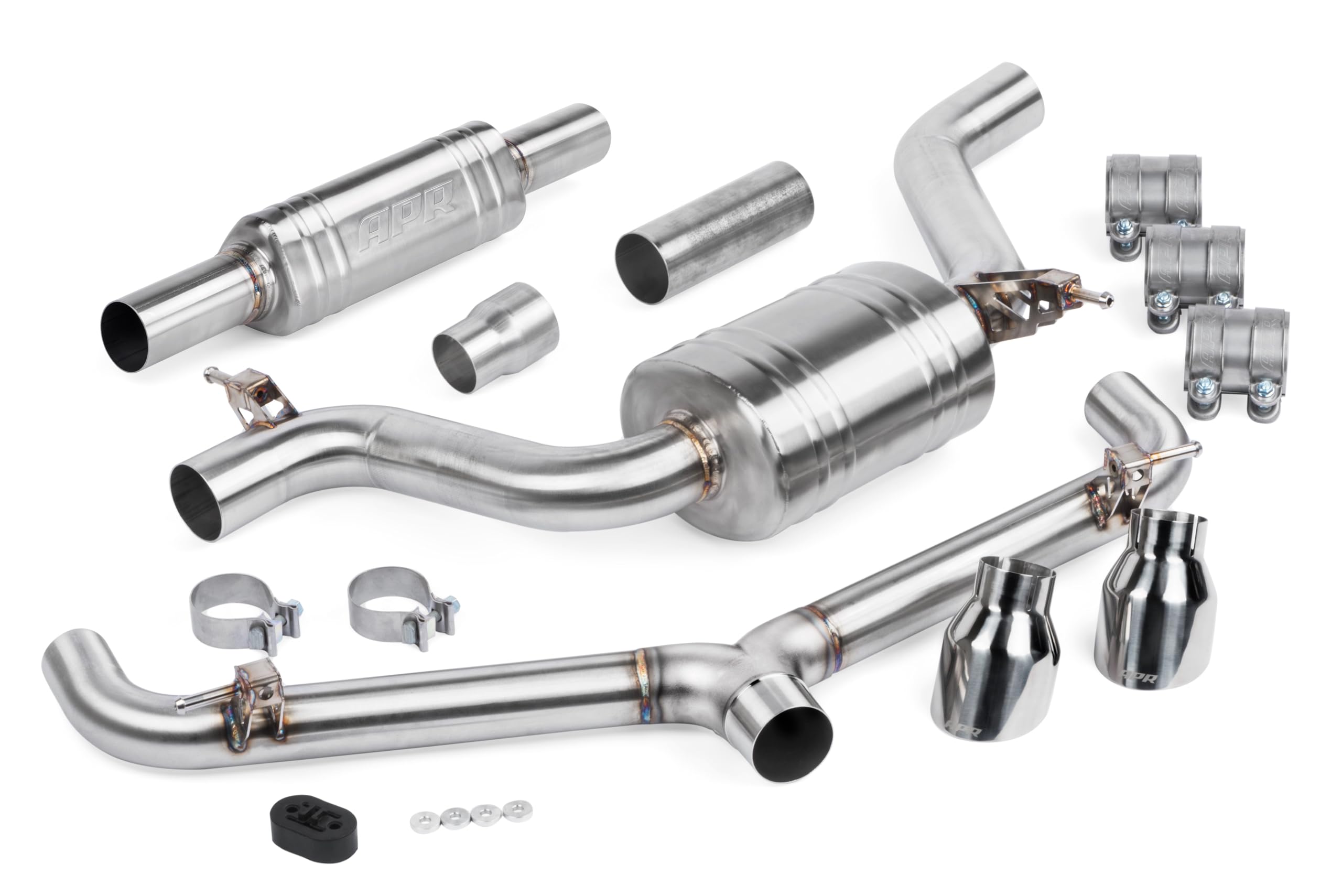 Catback System APR CBK0007 Exhaust with Front Muffler