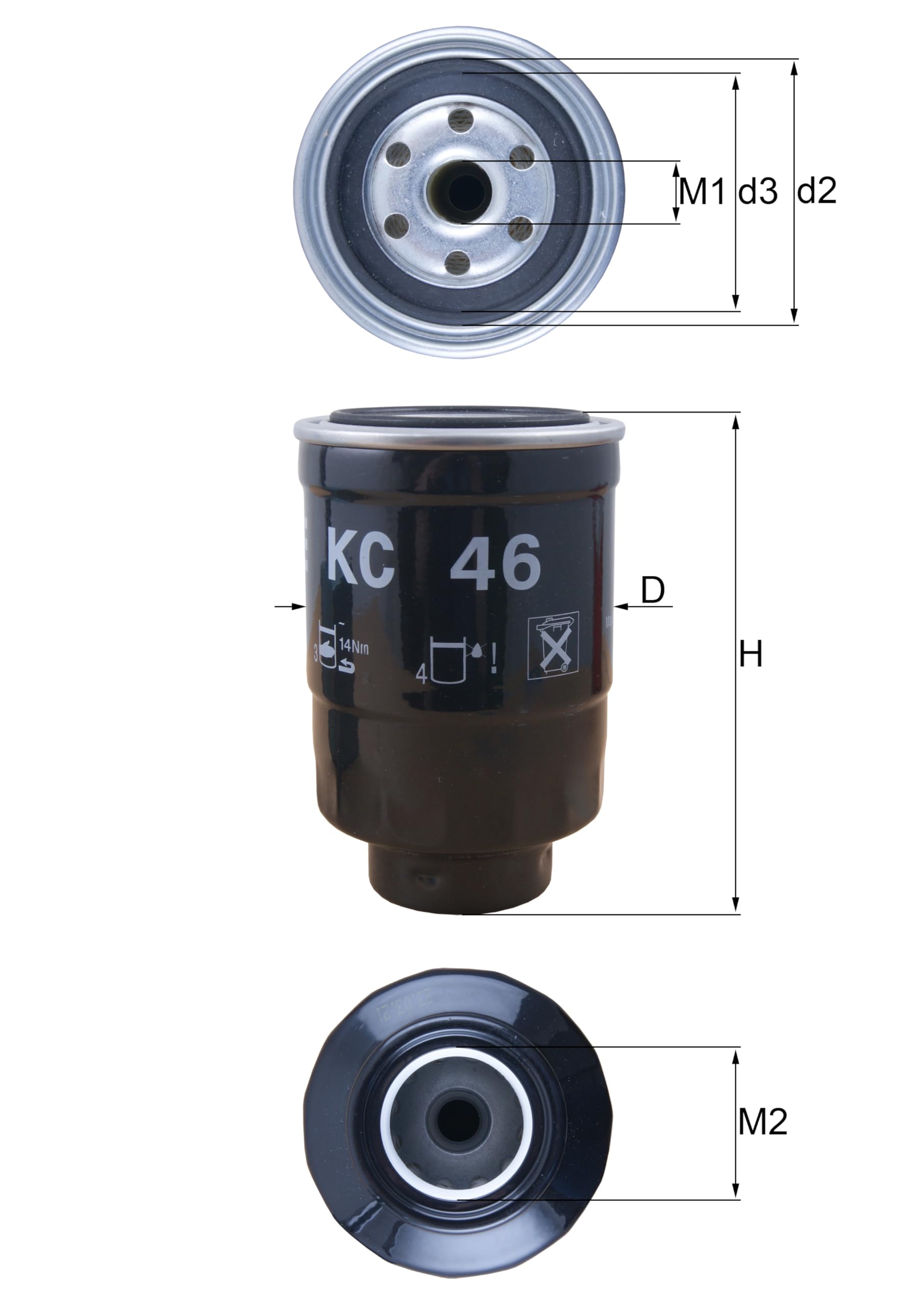 Fuel Filter MAHLE KC 46