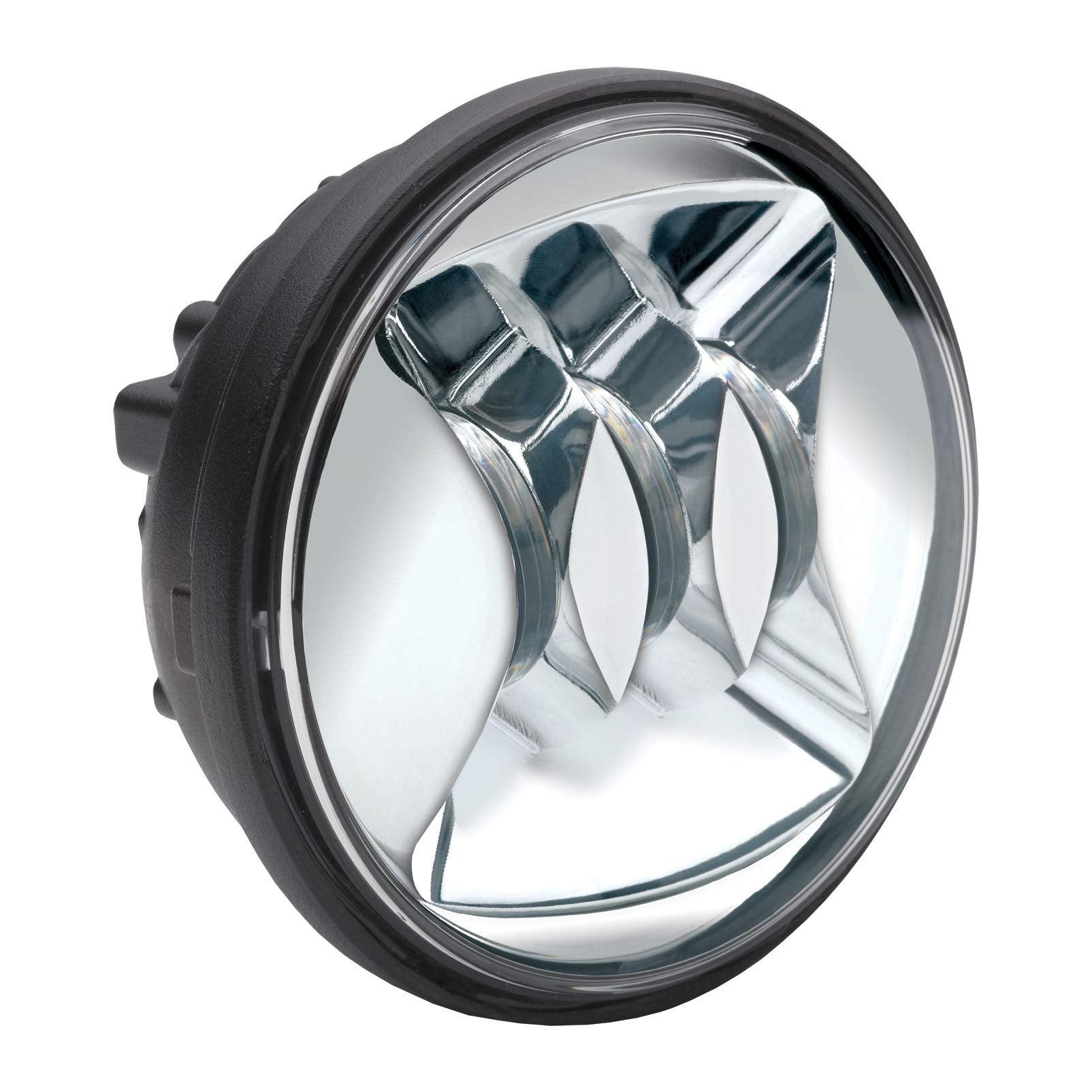 J.W. Speaker Model 6045 12V SAE/ECE Right Hand Turn LED Fog Light with Chrome Inner Bezel