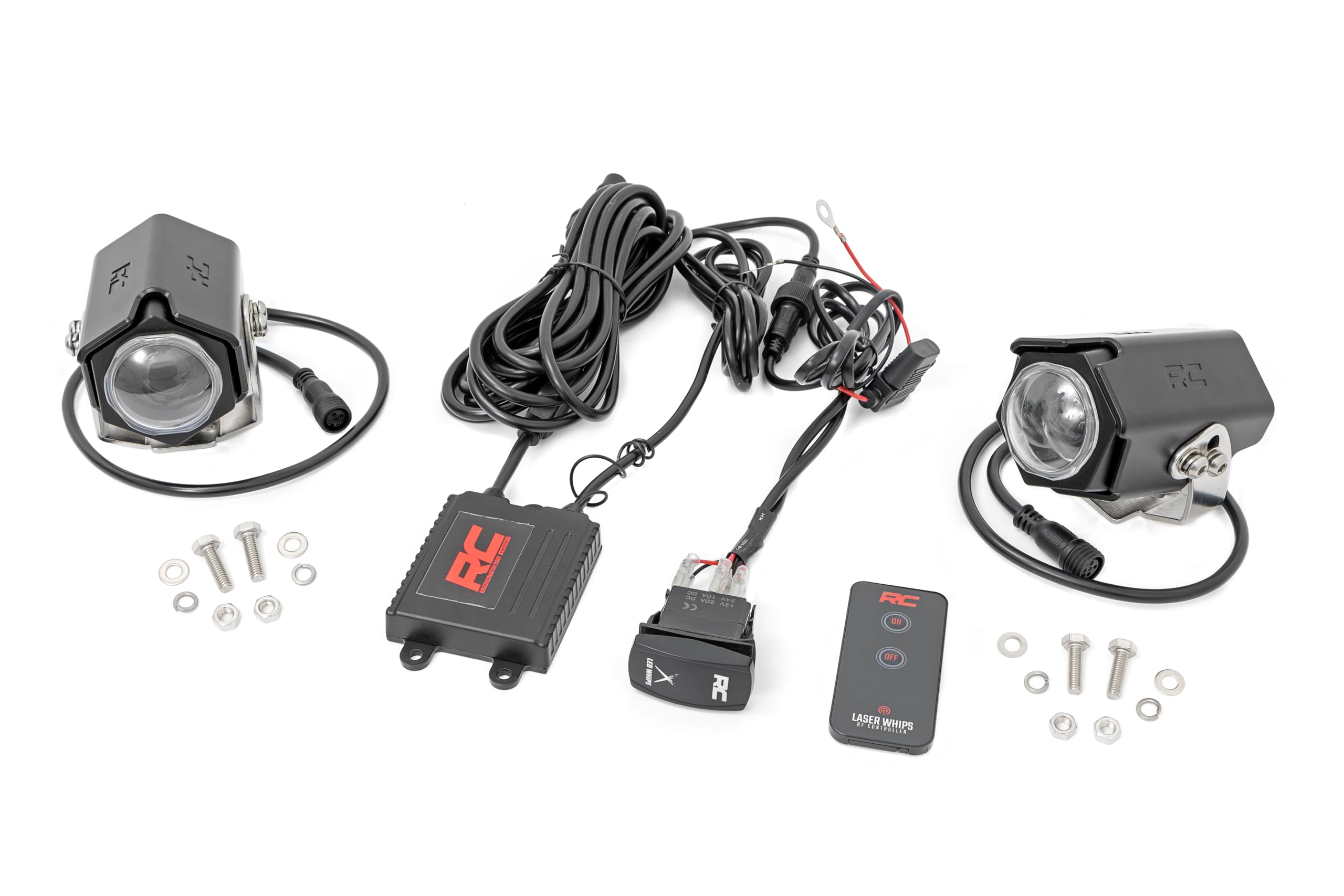 Laser Whip Light Kit Rough Country w/Remote | UTV/ATV | Multi-Function - 78870