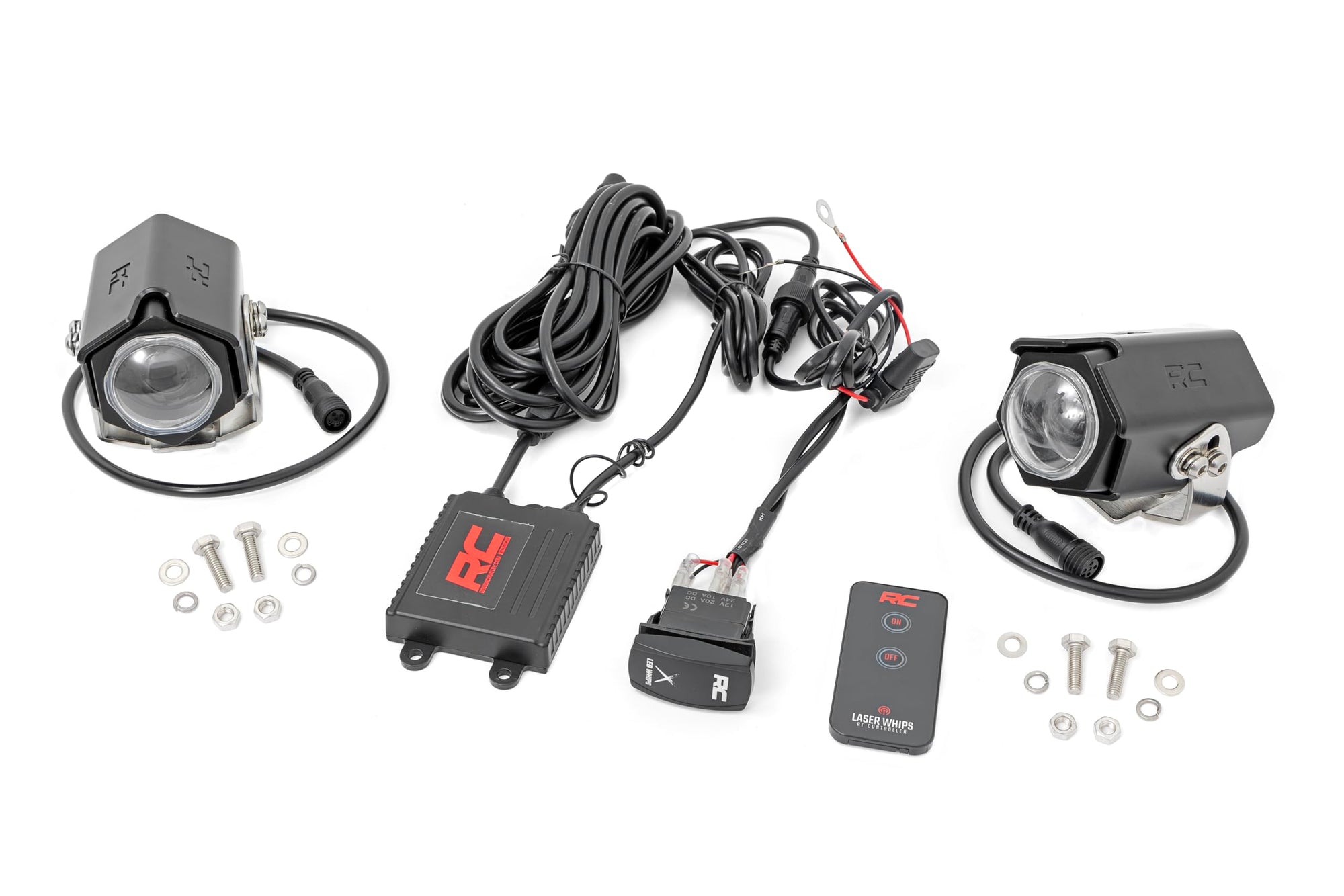 Laser Whip Light Kit Rough Country w/Remote | UTV/ATV | Multi-Function - 78870