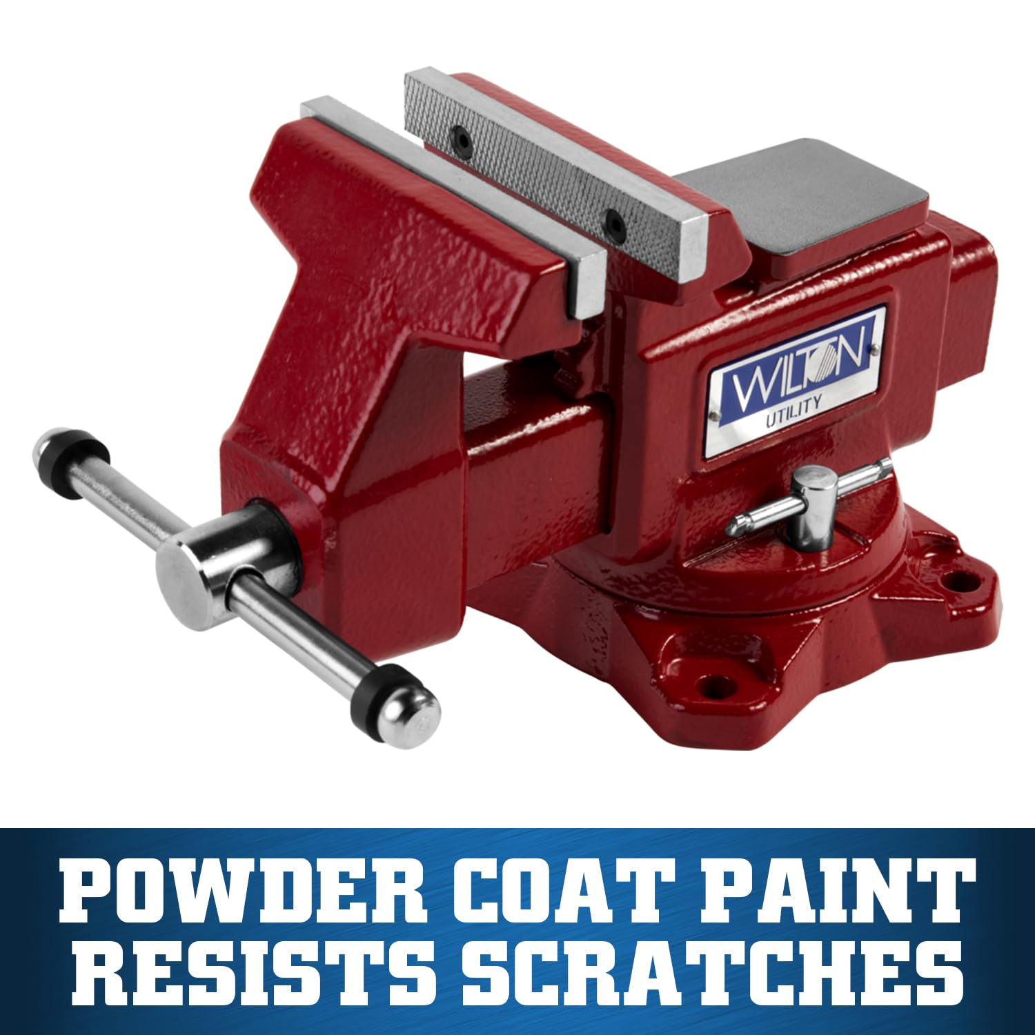 Utility Bench Vise Wilton, 4-1/2" Jaw Width, 4" Jaw Opening, 2-5/8" Throat (Model 674U)