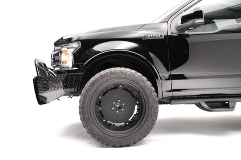 F150 18-C Black Steel Full Pre-Runner with Tow Hooks