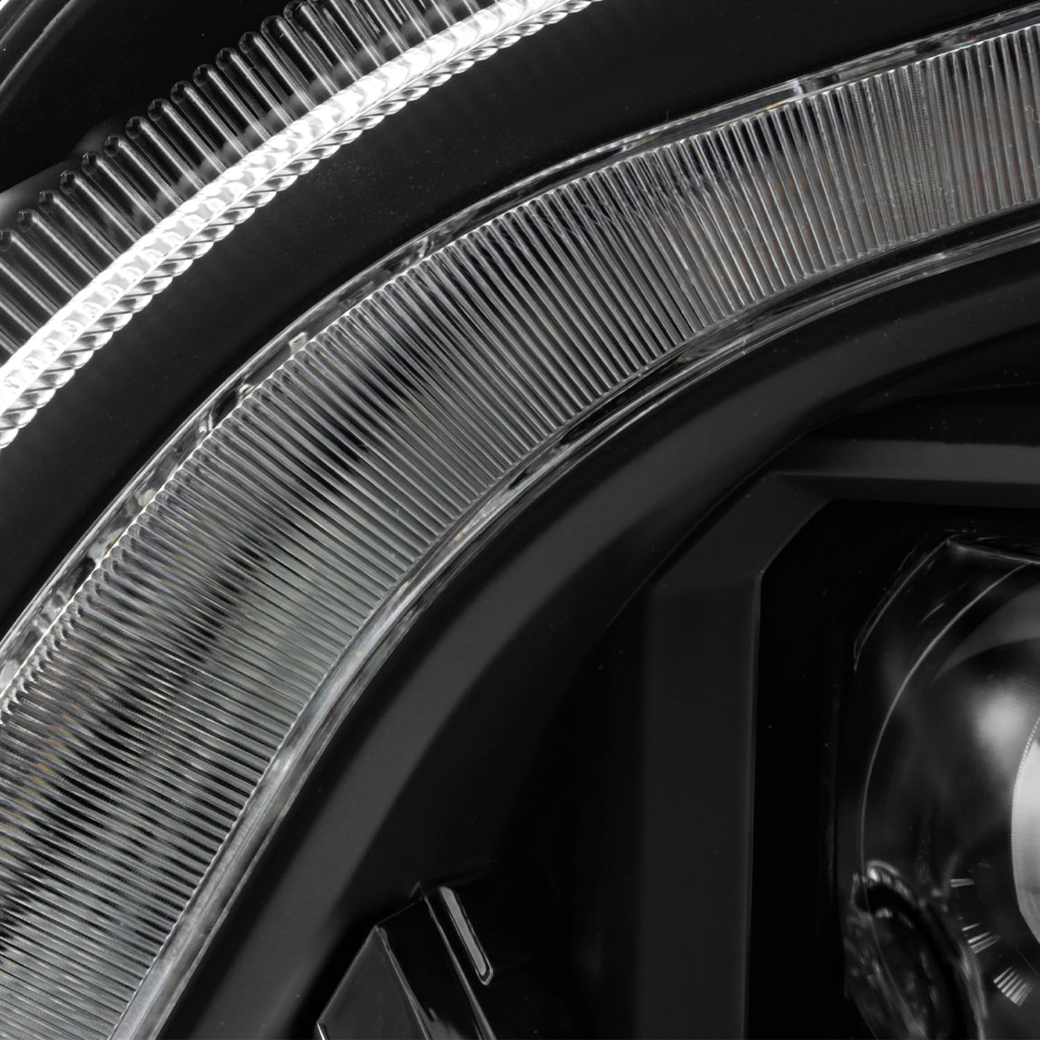 Fit AKKON 2013-2019 Kenworth T680 Class 8 Truck LED Sequential Switchback Black Dual Projector Headlights Driver+Passenger