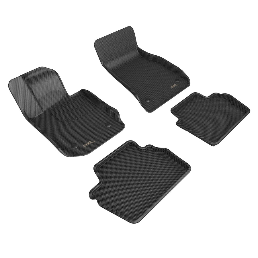 Custom Fit 3D MAXpider Kagu Floor Mat (Black) Compatible with BMW 4 Series (G22) 2021-2026 - Full Set