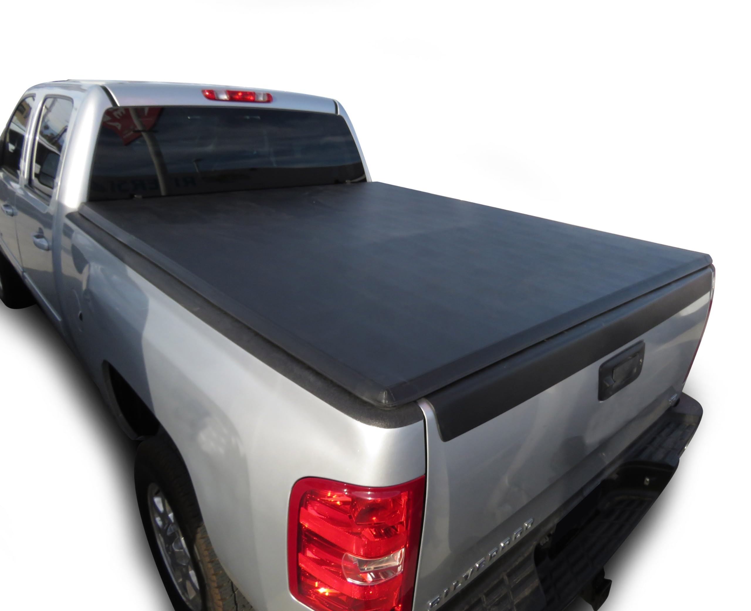 Premier Black Horse Soft Trifold Truck Bed Tonneau Cover Compatible with 07-14 Sierra 3500 HD/Silverado 3500 HD|07-14 Sierra 2500 HD/Silverado 2500 HD|07-13 Silverado-Sierra 1500 6.6ft Bed-PRS-GM09