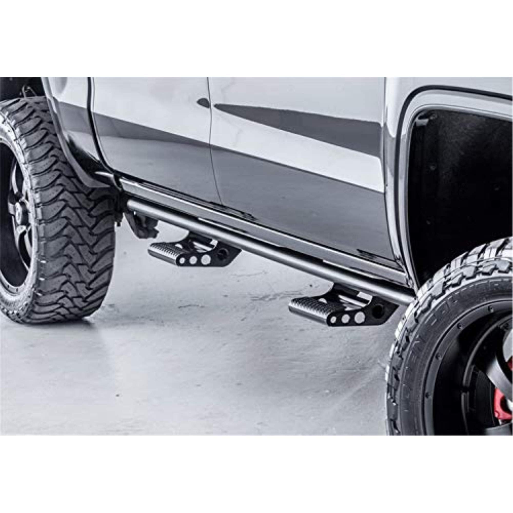 RKR Rails for RAM | RealTruck Cab Length, Tubular Steel, Textured Black | D204RKRCC | Fits 2019-2023 RAM 2500/3500 (New Body Style) Crew Cab, SRW/DRW Gas/Diesel