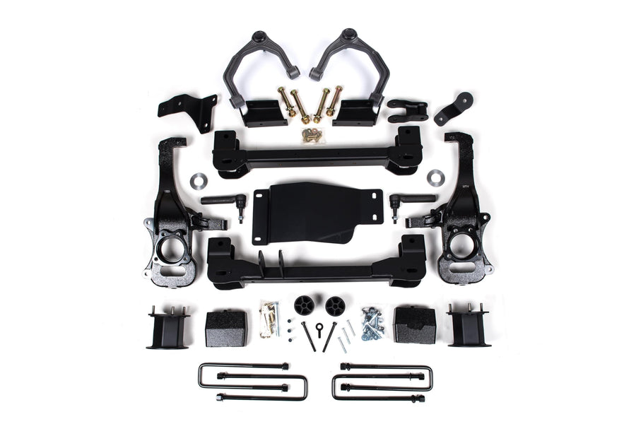 4 inch Full Suspension Lift Kit Zone Offroad ZONC69F | FOX 2.0 Adv Series Shocks | Compatible with Chevrolet Silverado 1500 Custom T-Boss/LT, GMC Sierra 1500 AT4, 2024 LT 4WD, LTZ 4WD 2019-2023