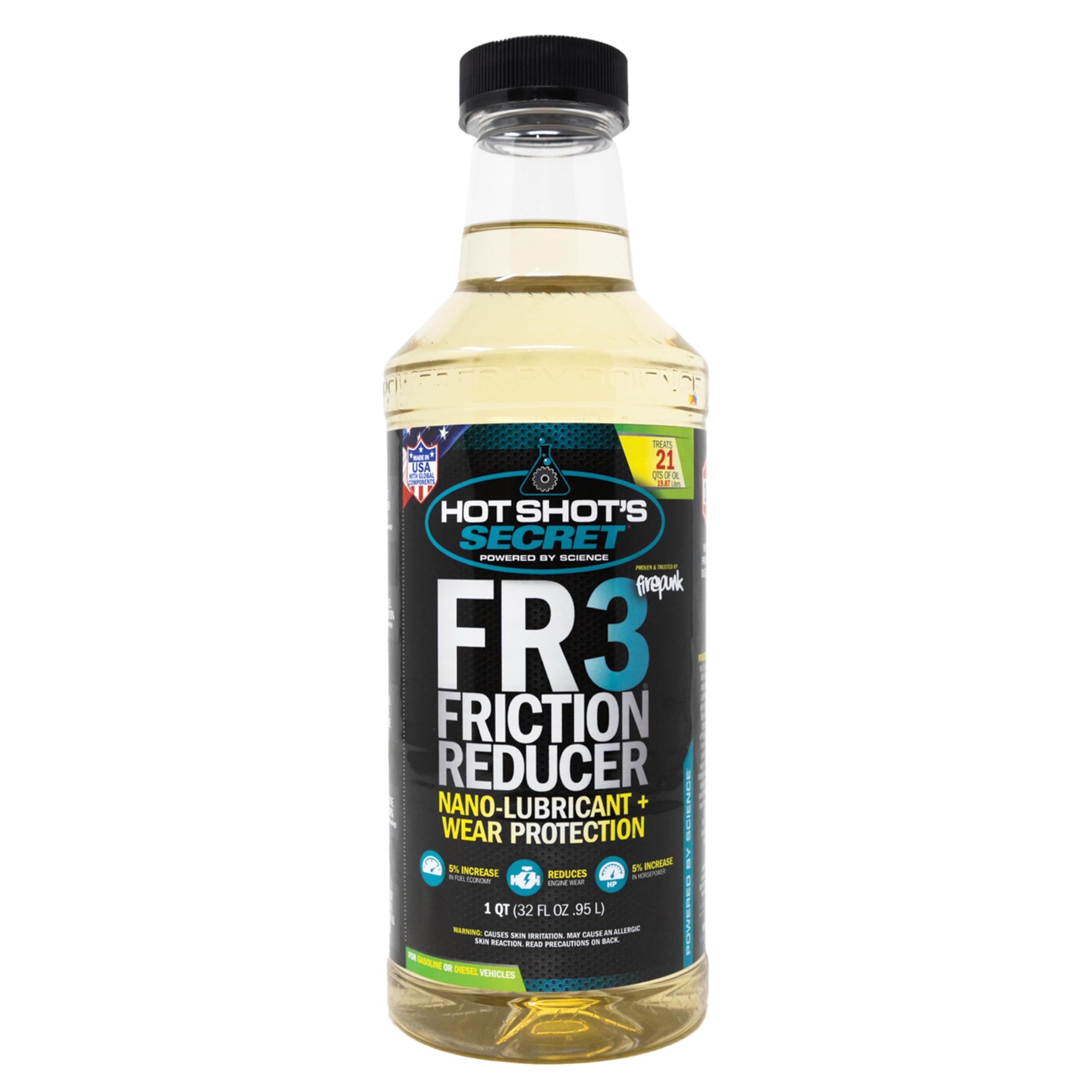 FR3 Hot Shot's Secret HSSFR332Z Friction Reducer 32 Fluid Ounce