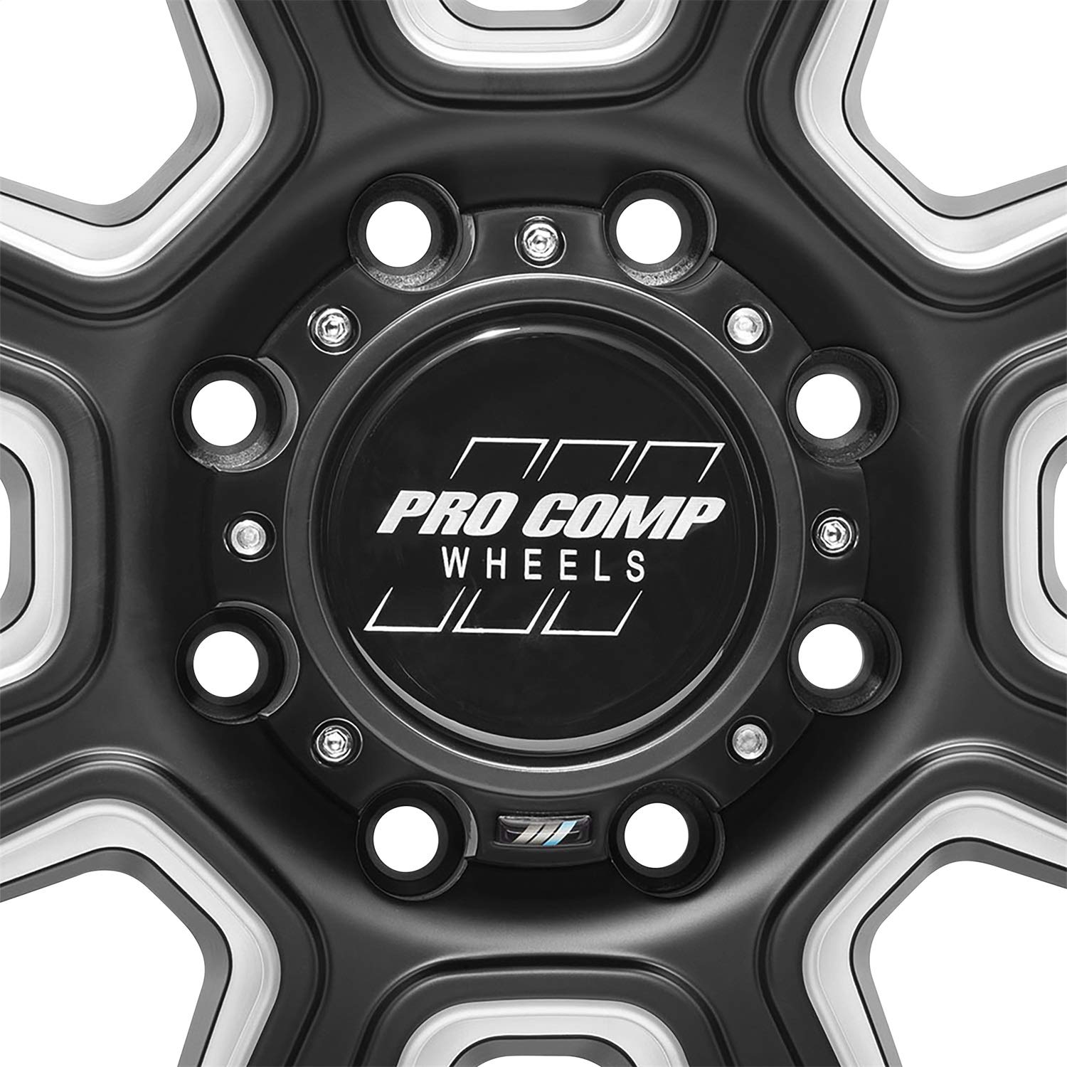 Gunner Pro Comp Wheels Black Wheel with Painted (20 x 10. inches /8 x 6 inches, -18 inches Offset)