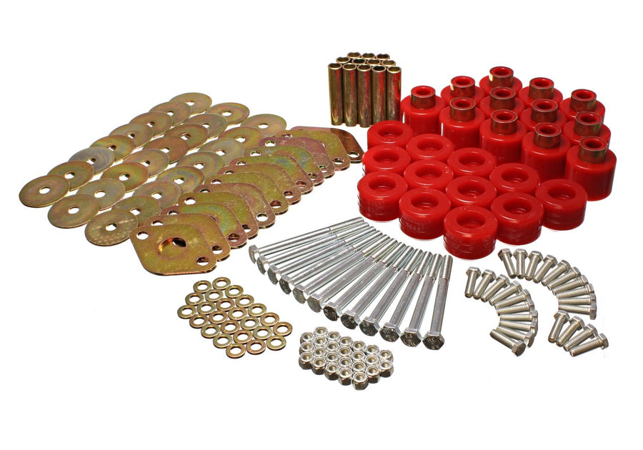 Body Mount Set Energy Suspension 2.4110R 1" Lift W/Hardware