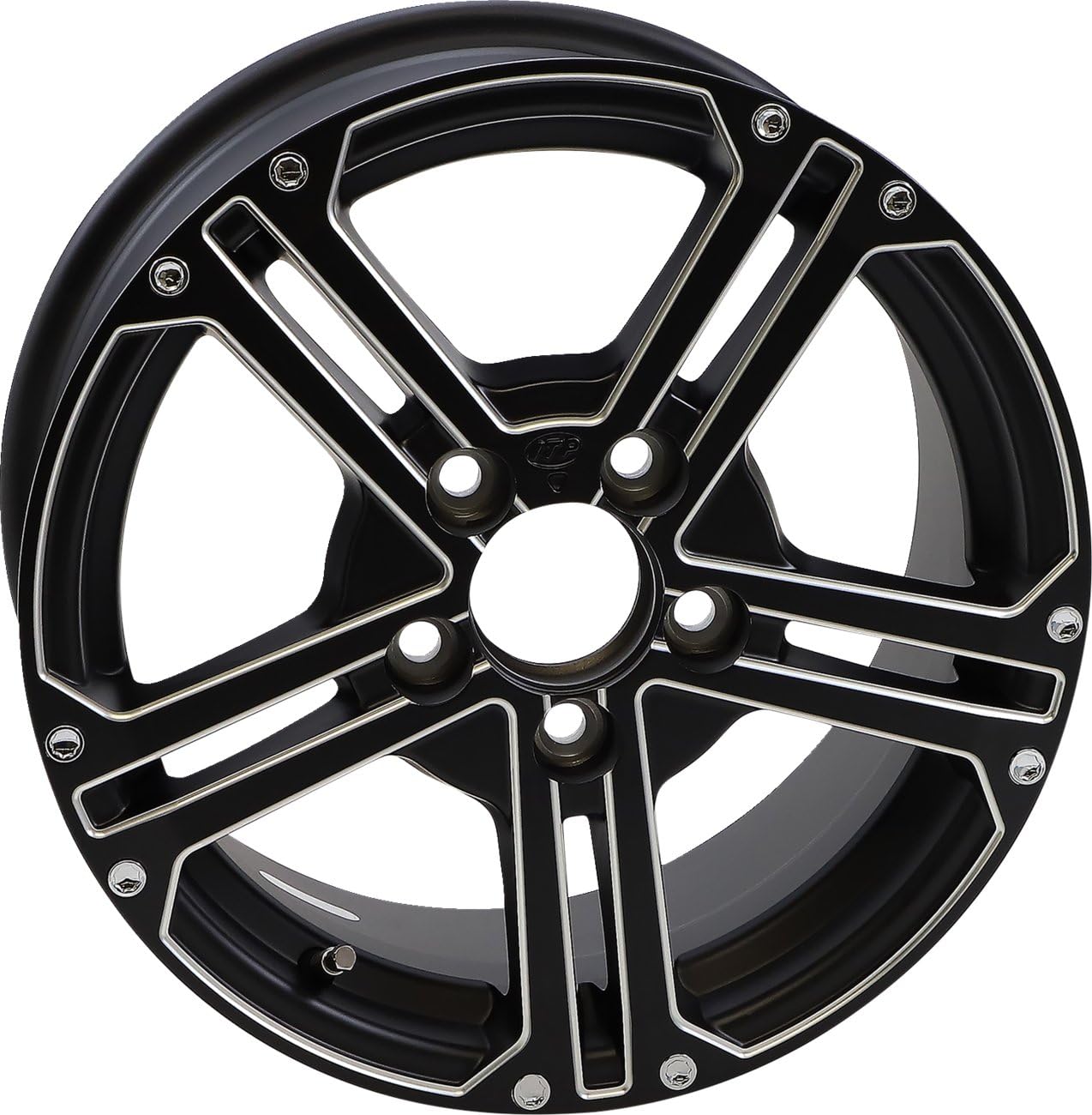 ITP SS212 Alloy Series Wheel 15x7 5/4.5 (5/114.3) Black/Milled + 1.0