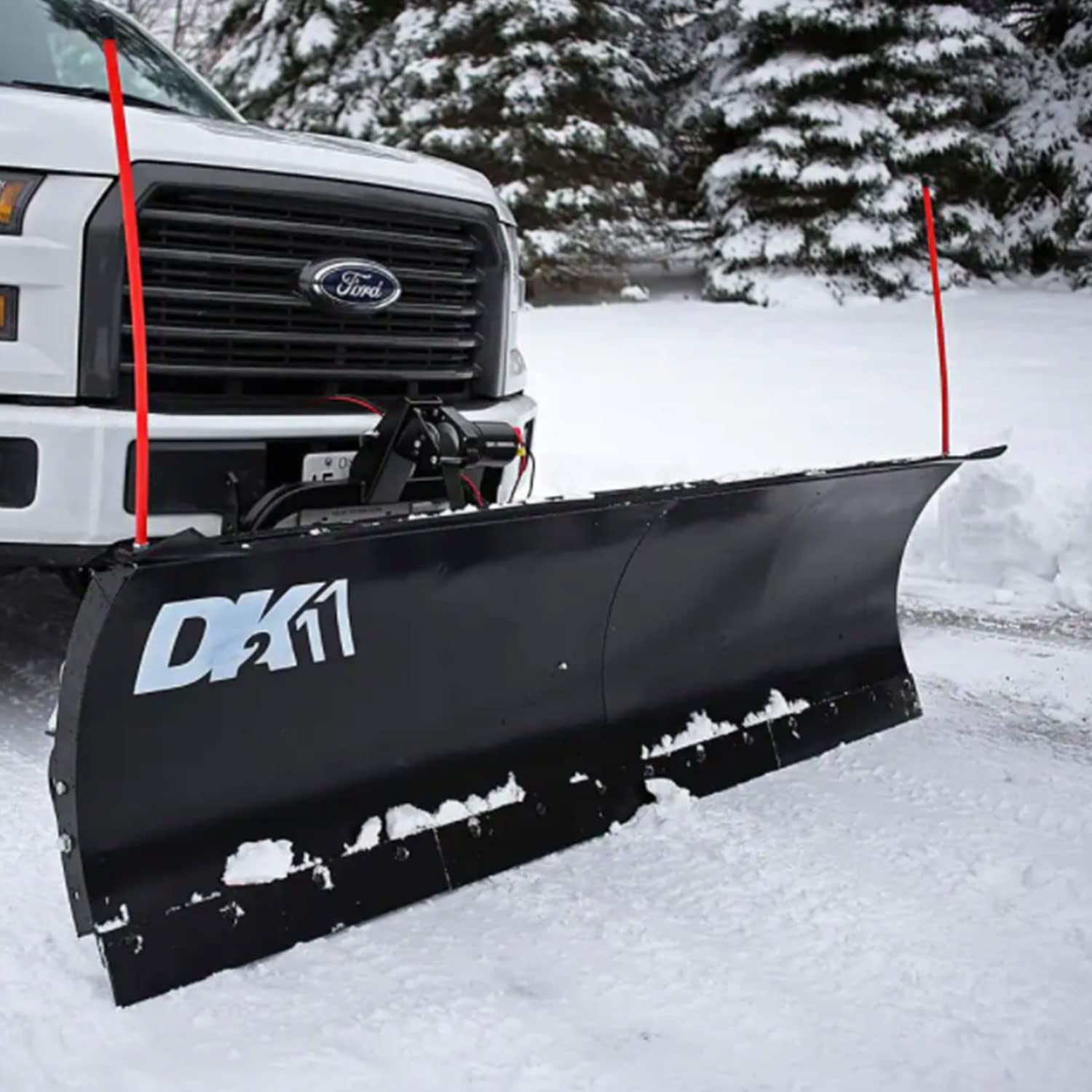 DK2 AVAL8219 Heavy Duty Universal Snow Plow Kit SUV/Truck 82 x 19 x 2 Inch Receiver Mount, Black