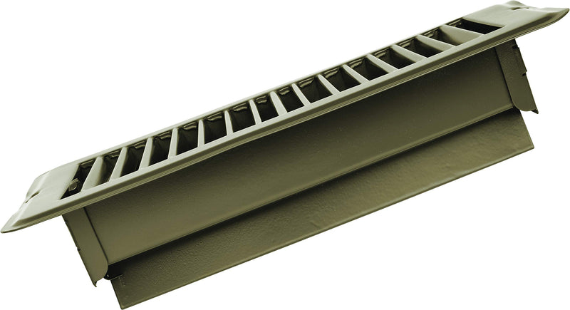 H874 RV Designer Metal Floor Register with Damper, 10 inch x 4 inch, Tan, Interior Hardware