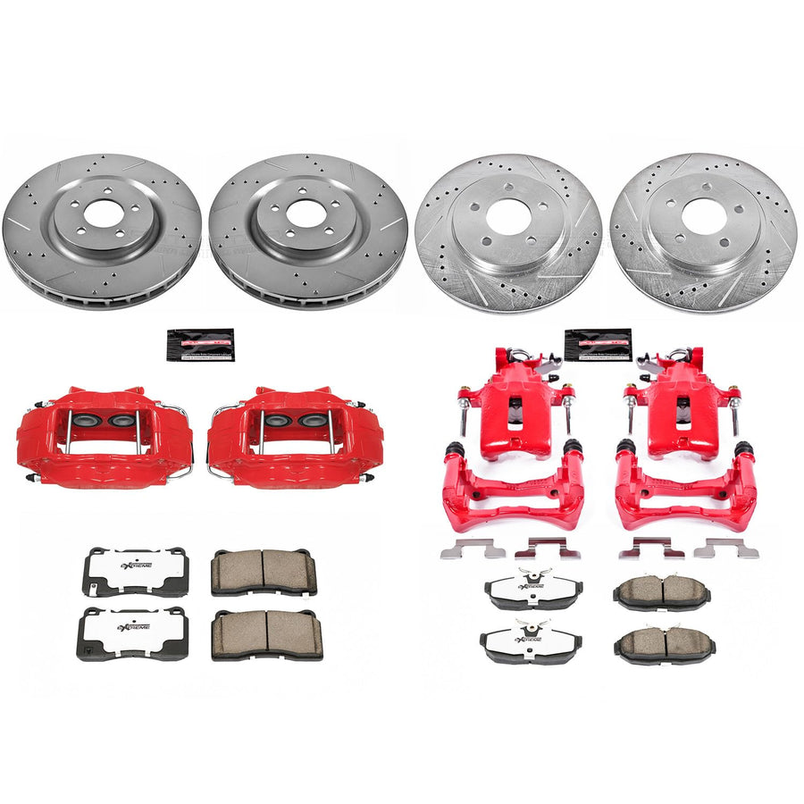 Power Stop Z26 KC4042-26 Front & Rear Brake Kit For Ford Mustang 2007-2011 [Model Specific]