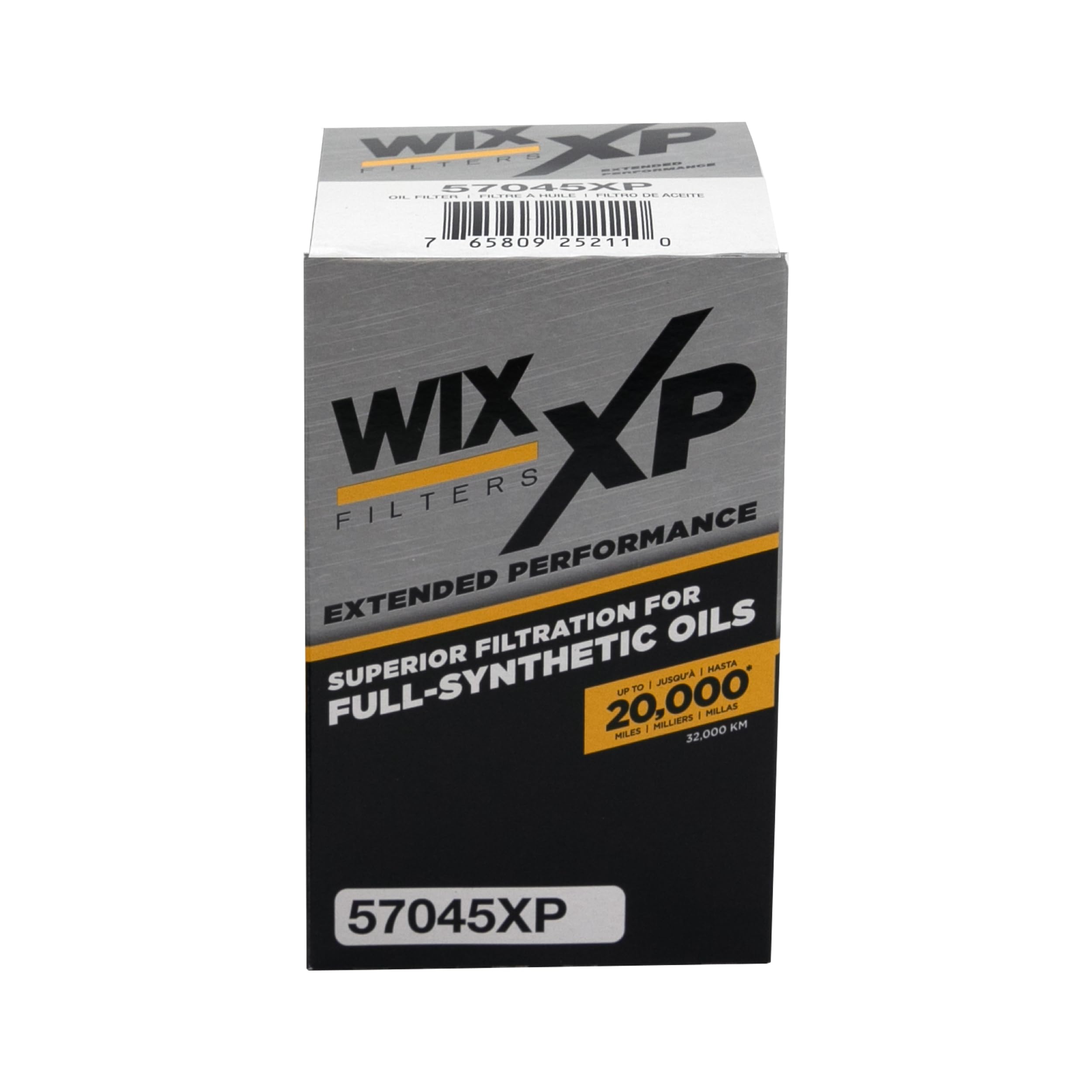 WIX XP Oil Filter Replacement 57045XP, Built for Synthetic Oil - Compatible With Various Dodge, Jeep, Ram, Mitsubushi (09-13)