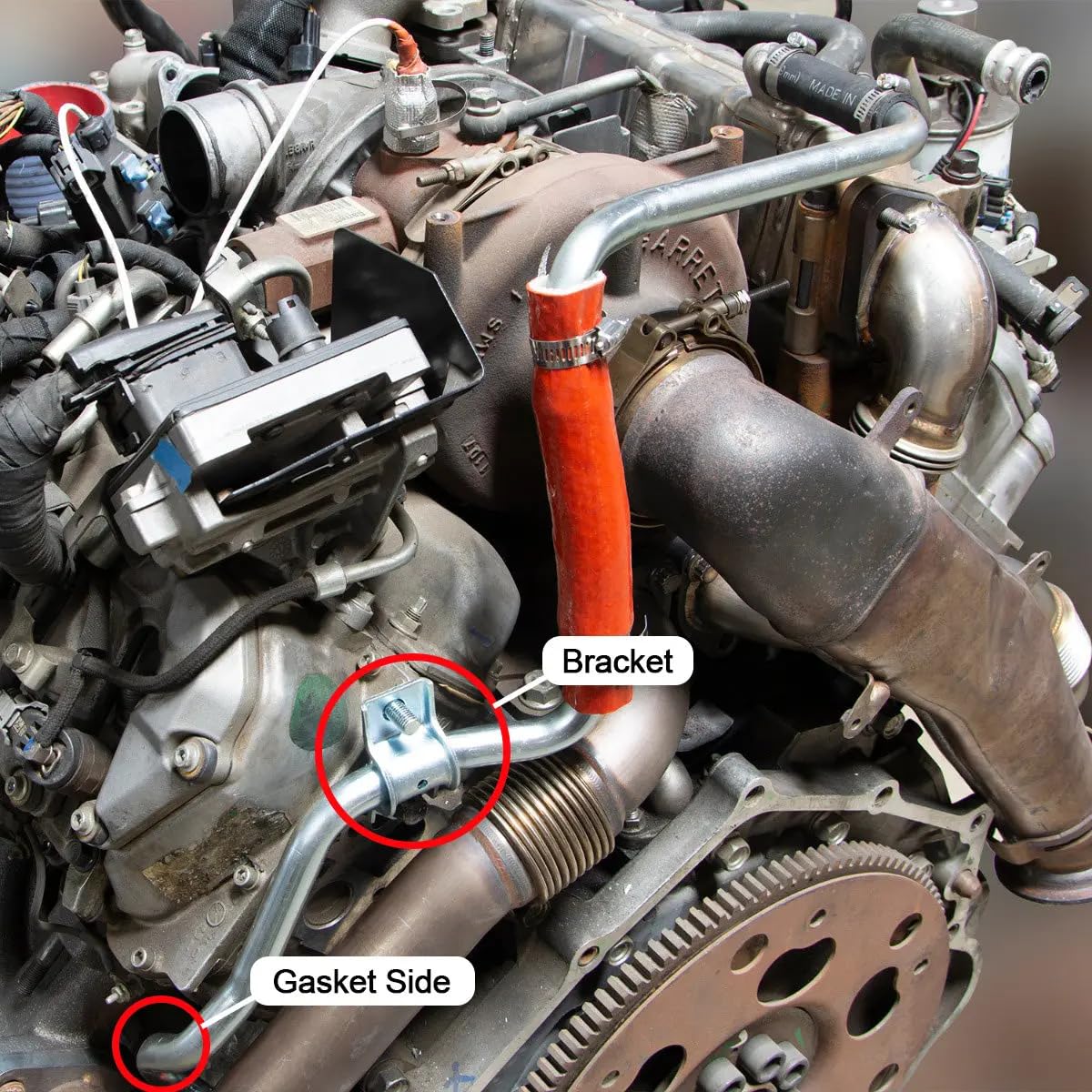 Coolant Tube PPE Modified 116111810 Compatible with 2007.5-2010 GM LMM Duramax 6.6L