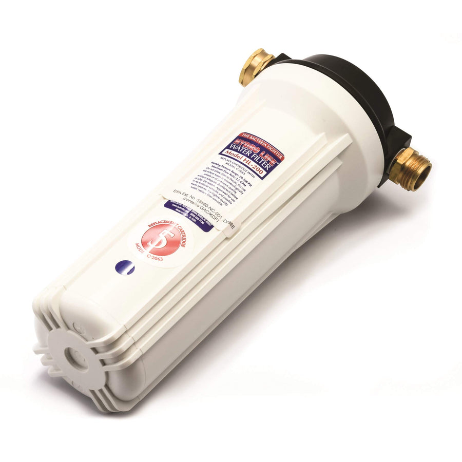 Camco Hydro Life HL-200 External Filter Kit, Filters with KDF Media & GAC for Protection from Contaminants, (52141)
