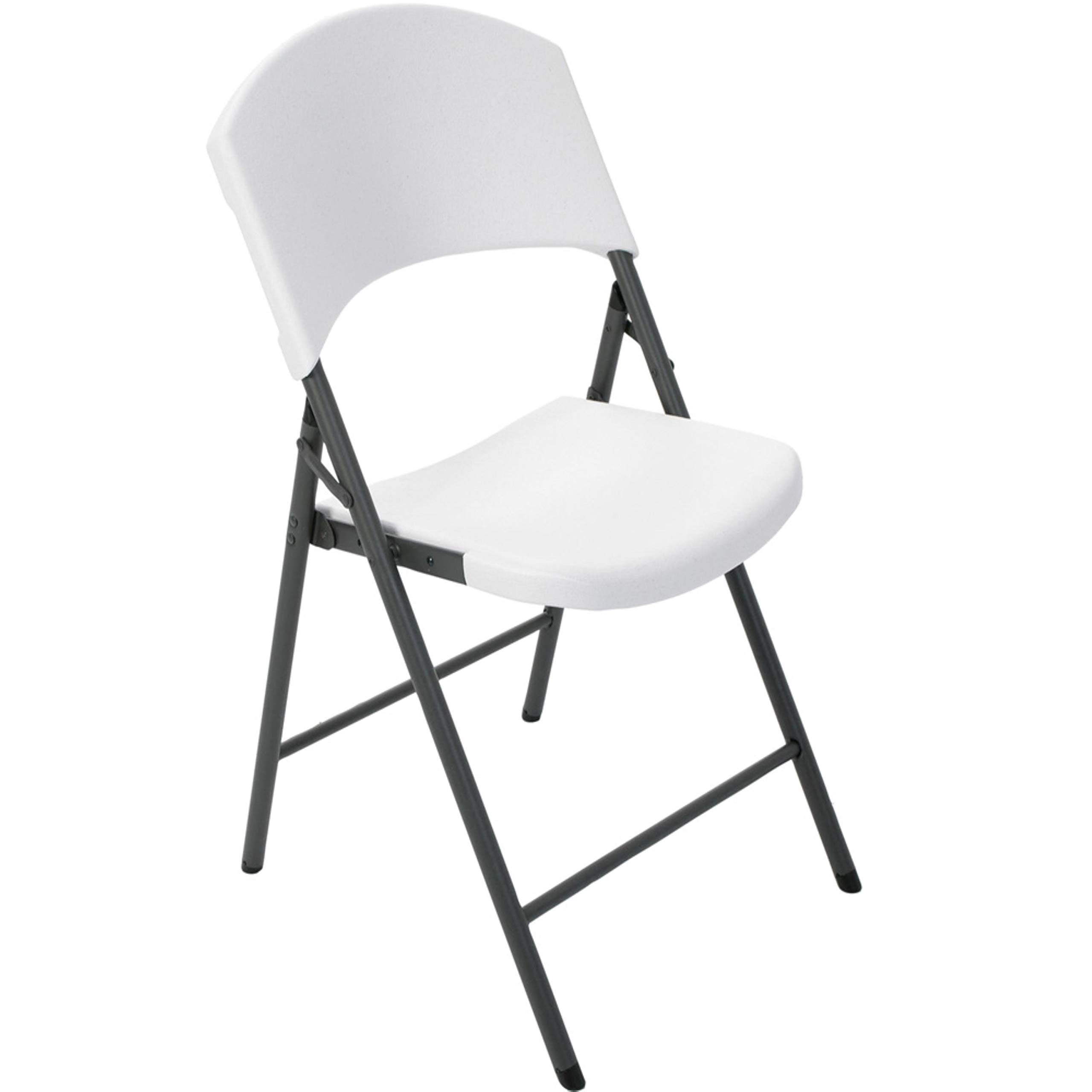 Contoured Lifetime Products Folding Chair, White