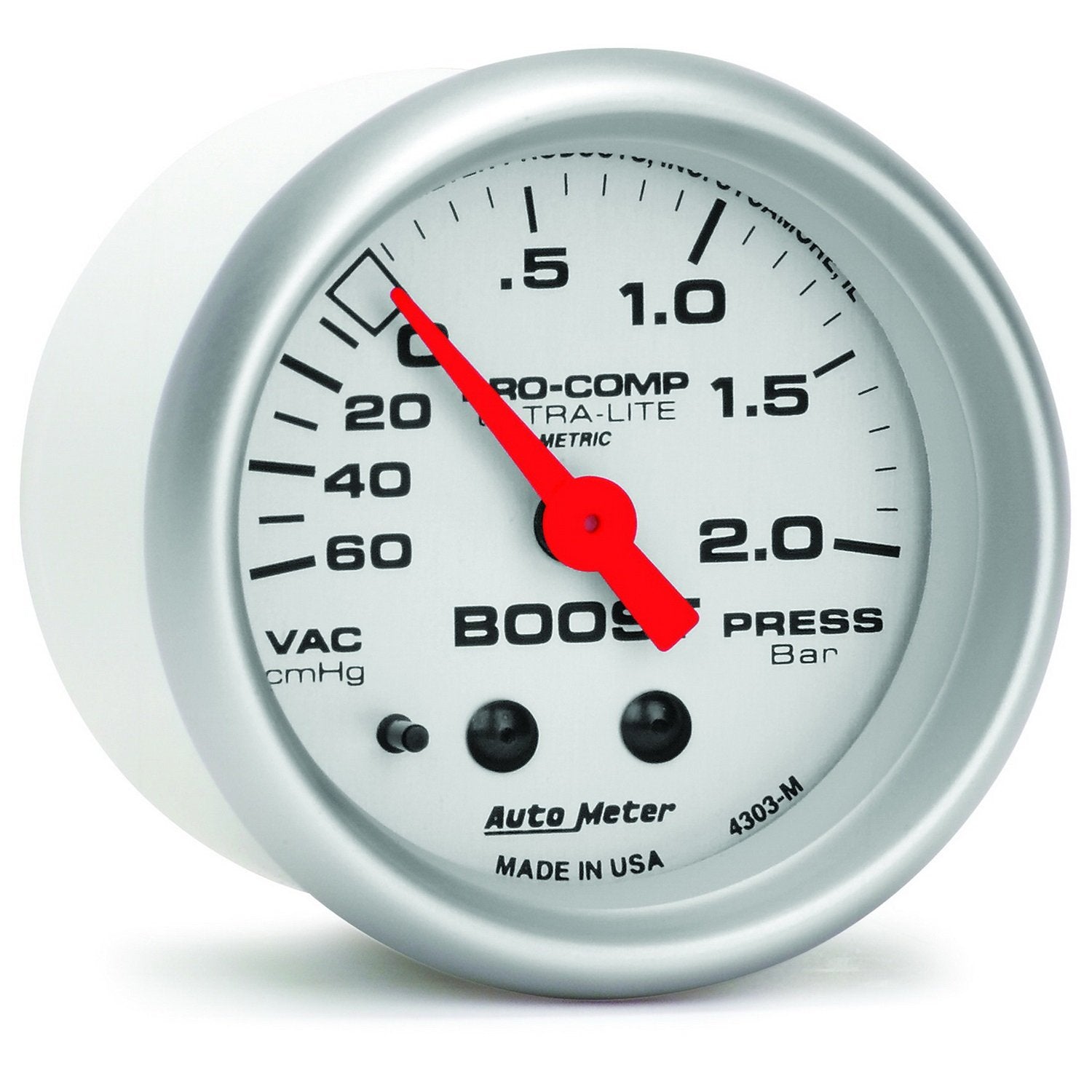 3-3/8" Auto Meter 3987-M Sport-Comp 190 KPH Speedometer