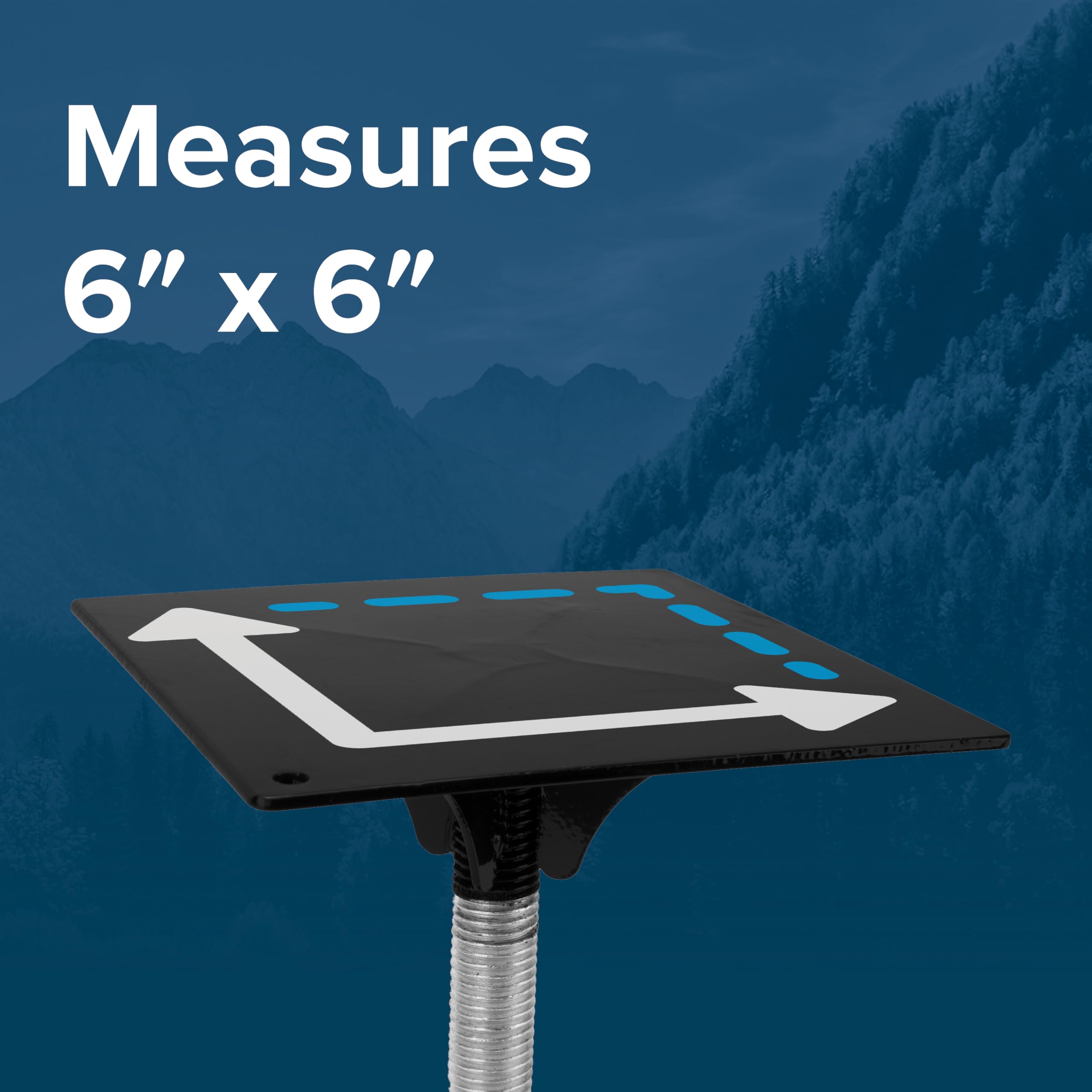 Adjustable Camco RV Stabilizer, 6-Inches x 6-Inches - Greater Stability Gives Your RV Under The Front or Rear (44531)