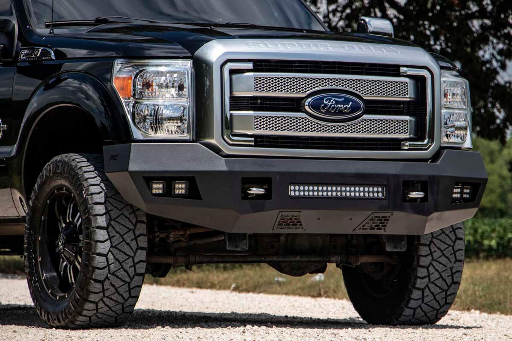 Rough Country LED Heavy Duty Front Bumper for 11-16 Ford Super Duty - 10783