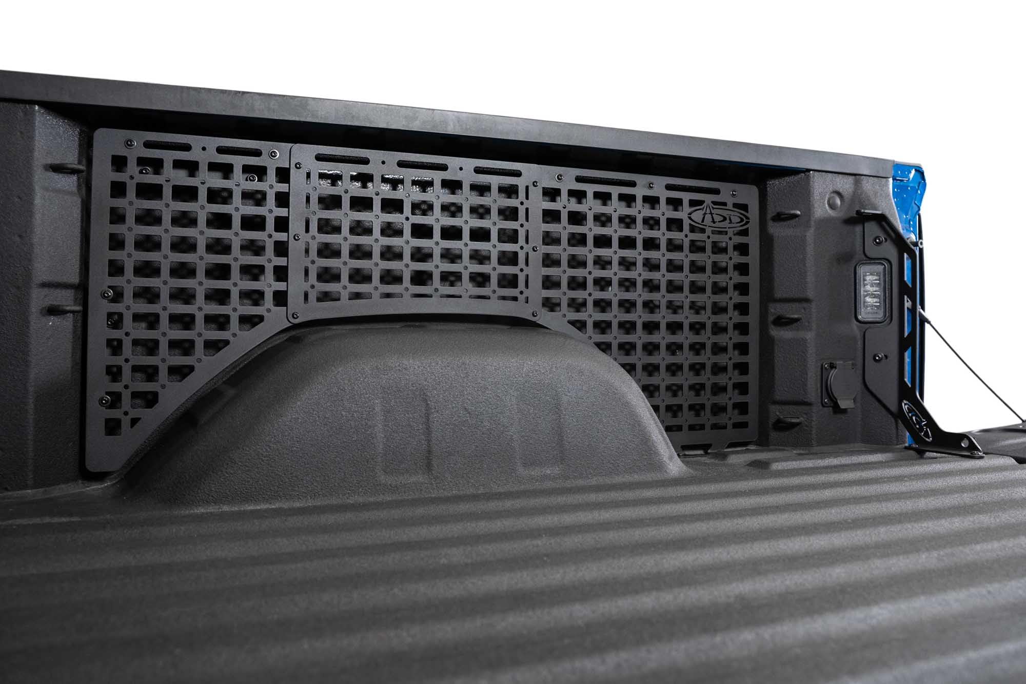 Molle Panels Bed Side for the 2019-2024 Chevy Silverado 1500/GMC Sierra 1500 | Molle Pattern Offers Diverse Mounting Solutions | Made in The USA | Addictive Desert Designs (Passenger Side Full Kit)