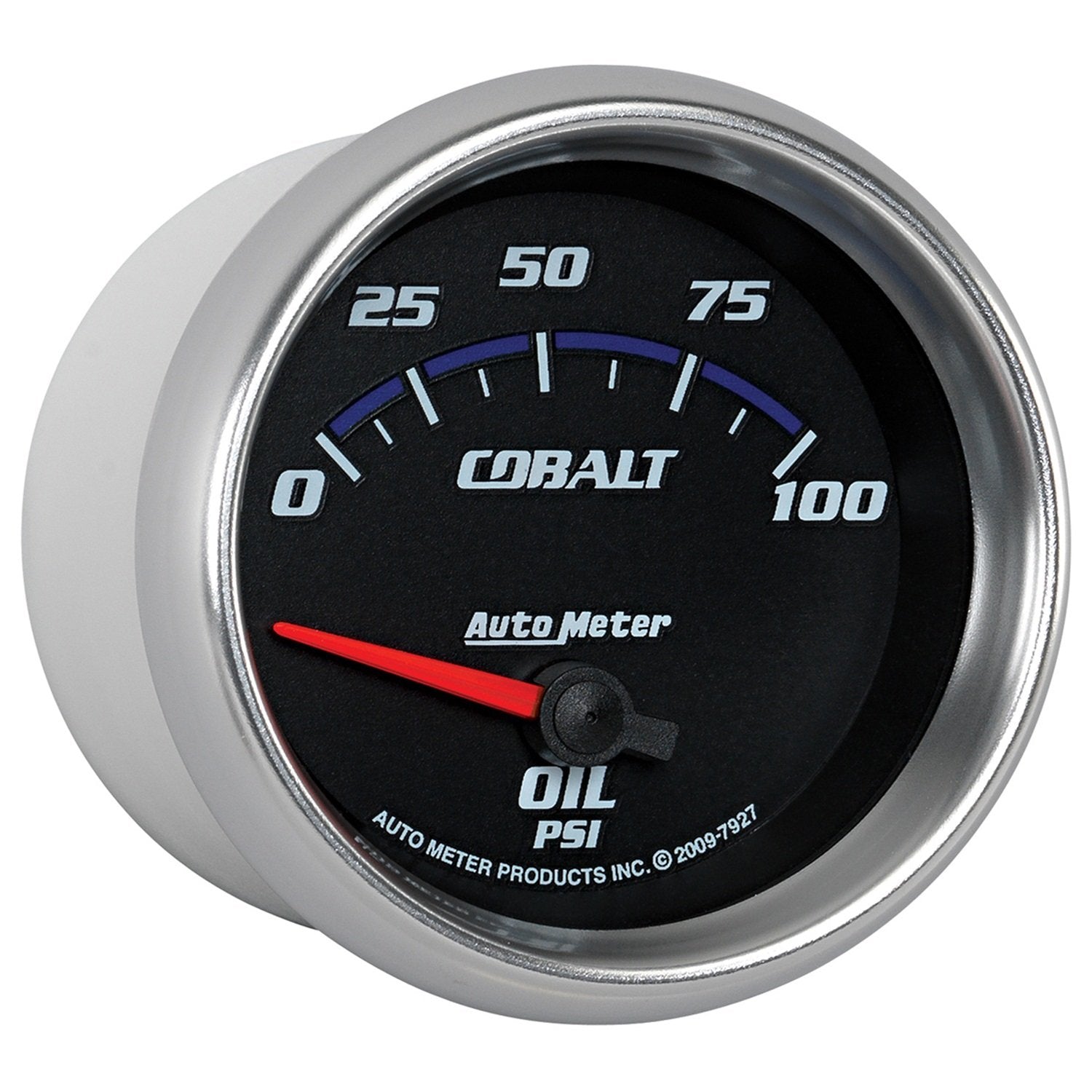 Cobalt Auto Meter 7927 2-5/8" 0-100 PSI Short Sweep Electric Oil Pressure Gauge