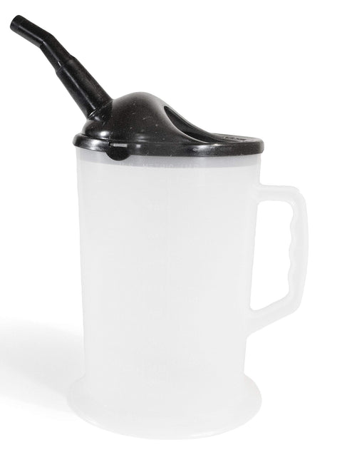 Heavy Duty WirthCo 94046 Graduated Measuring Container with Spout - 4.5 Quart Capacity Funnel king
