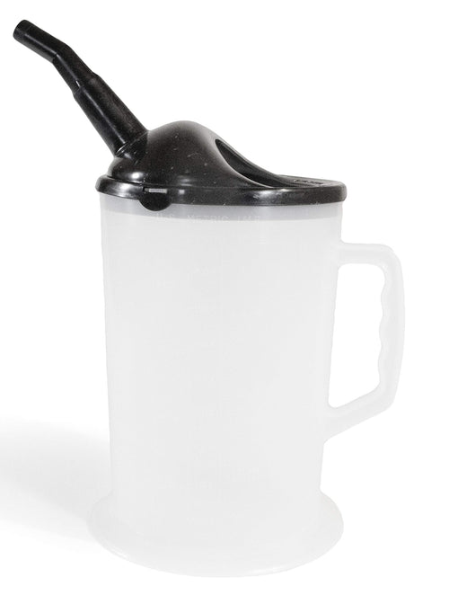 Heavy Duty WirthCo 94046 Graduated Measuring Container with Spout - 4.5 Quart Capacity Funnel king