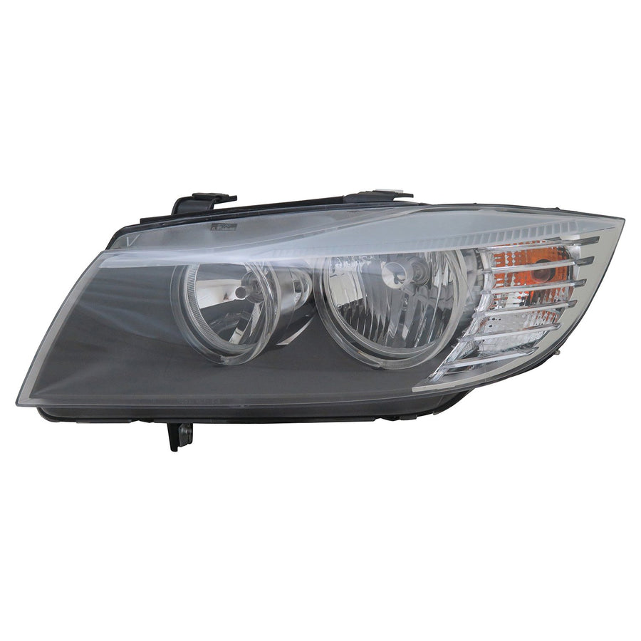 Left TYC Headlight Assembly Compatible with 2009-2011 BMW 3 Series