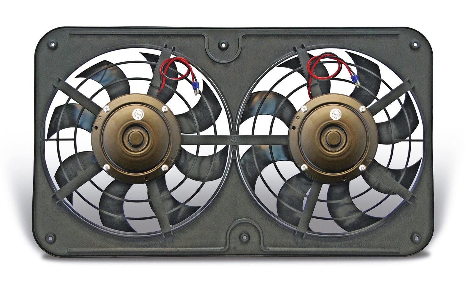 Lo-Profile 430 S-Blade Dual Electric Pusher Fan , Black